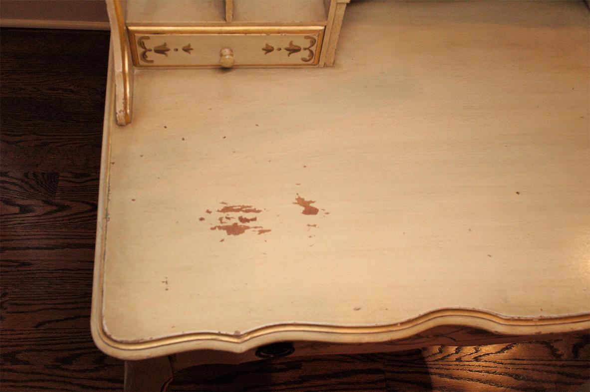 Hand-Painted Vintage Painted Writing Desk