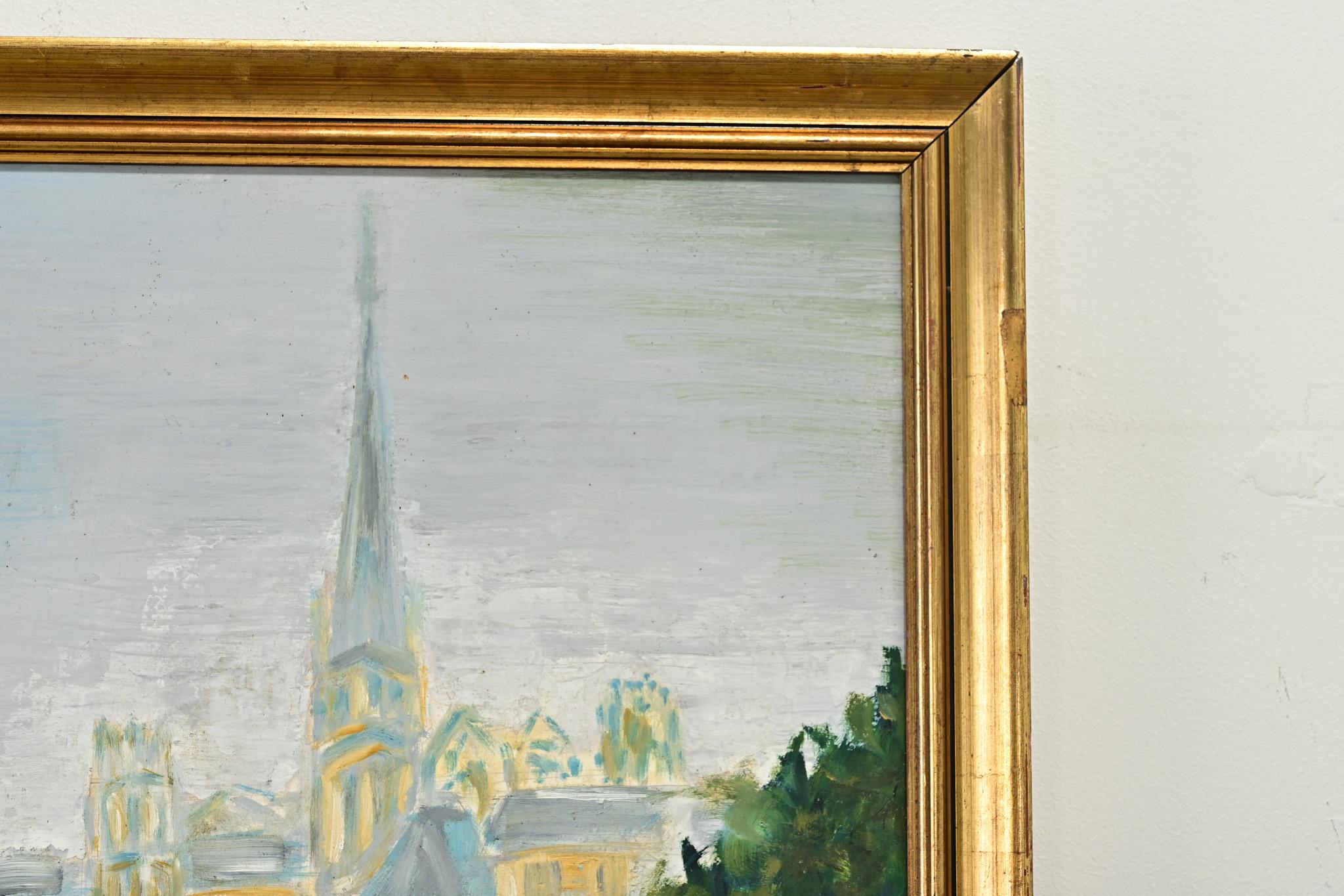 Pintura vintage de una iglesia en Bueno estado para la venta en Baton Rouge, LA