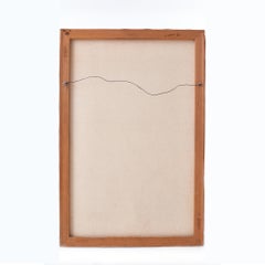 Vintage Multi-color Painting of Sad Boy