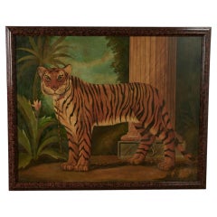 Quadro d'epoca di una tigre di William Skilling