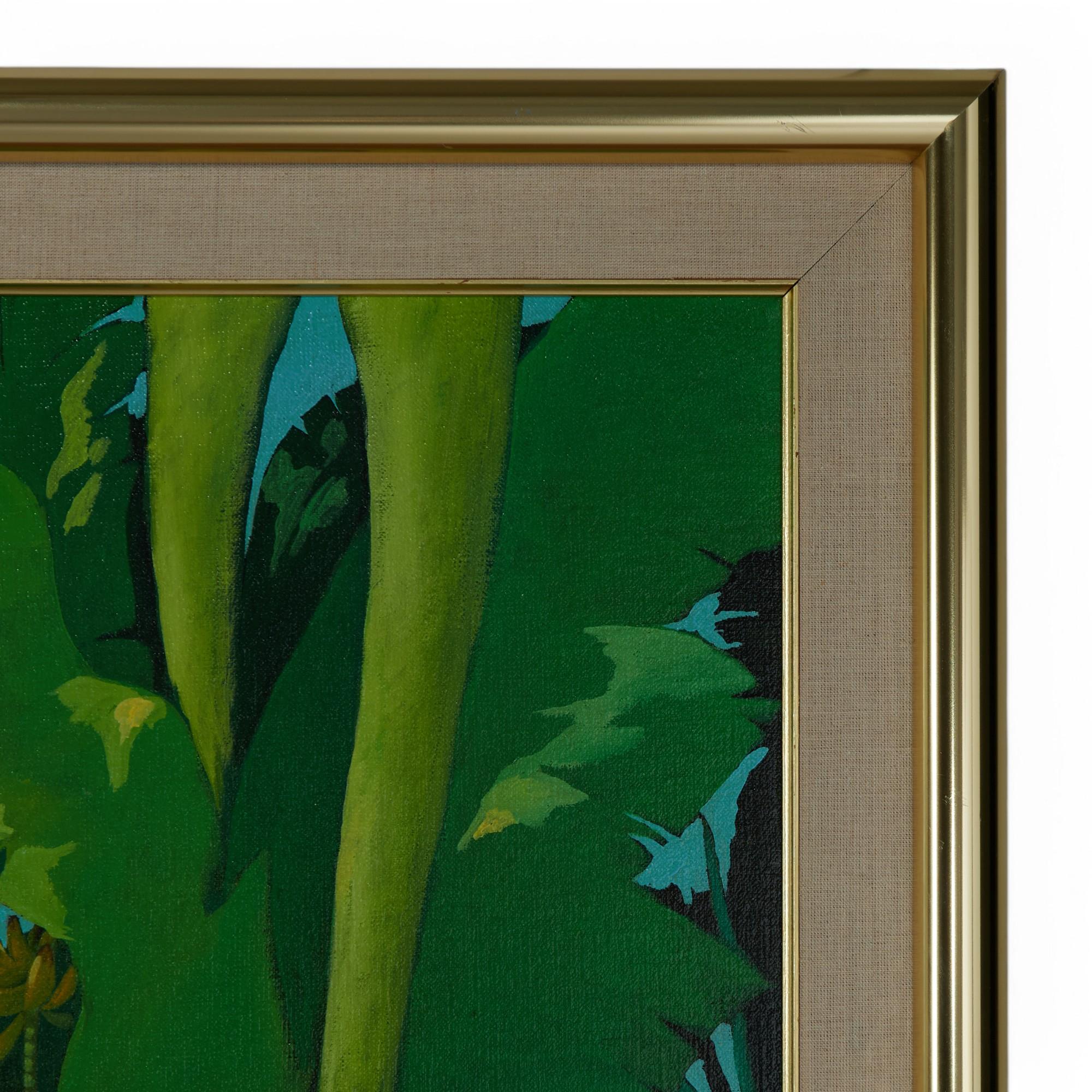Bold Colorful acrylic painting on canvas depicting a 