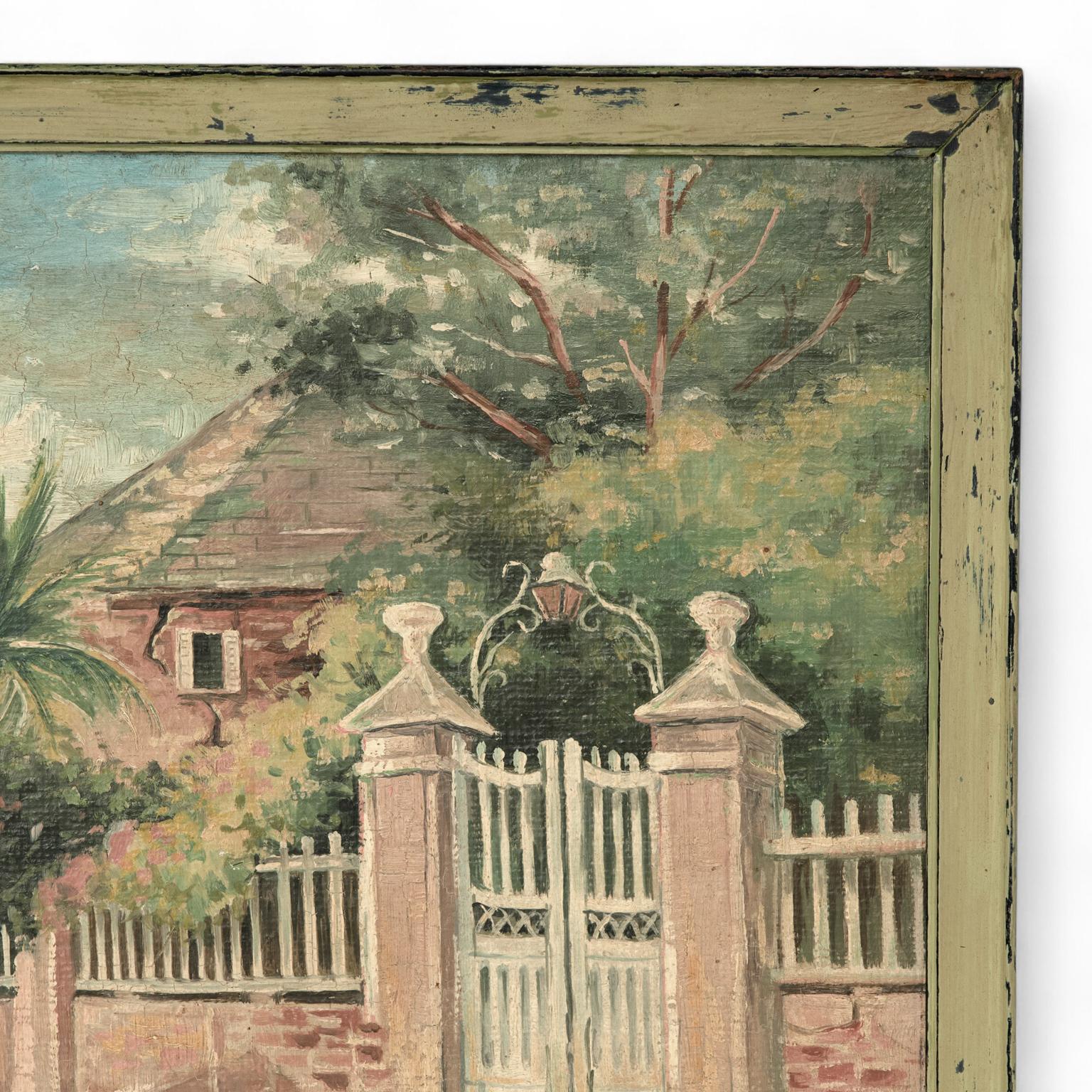 Giamaicano Quadro d'epoca di Duke Street Kingston Jamaica di H. H. Geer in vendita