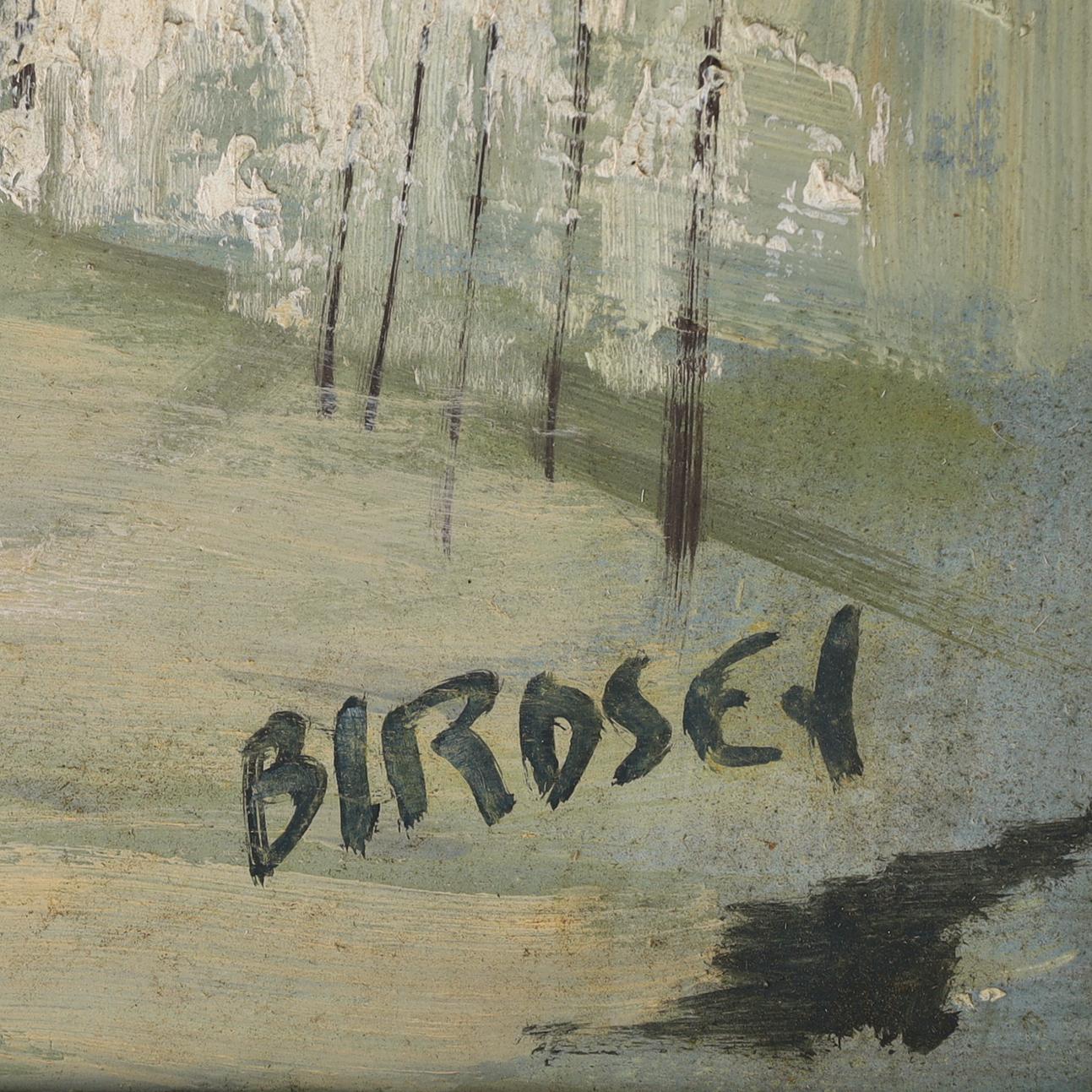 Quadro d'epoca su tavola di un paesaggio delle Bermuda di Alfred Birdsey 2