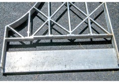 Vintage Pair Aluminum Moulds Used In Harpsichord Production