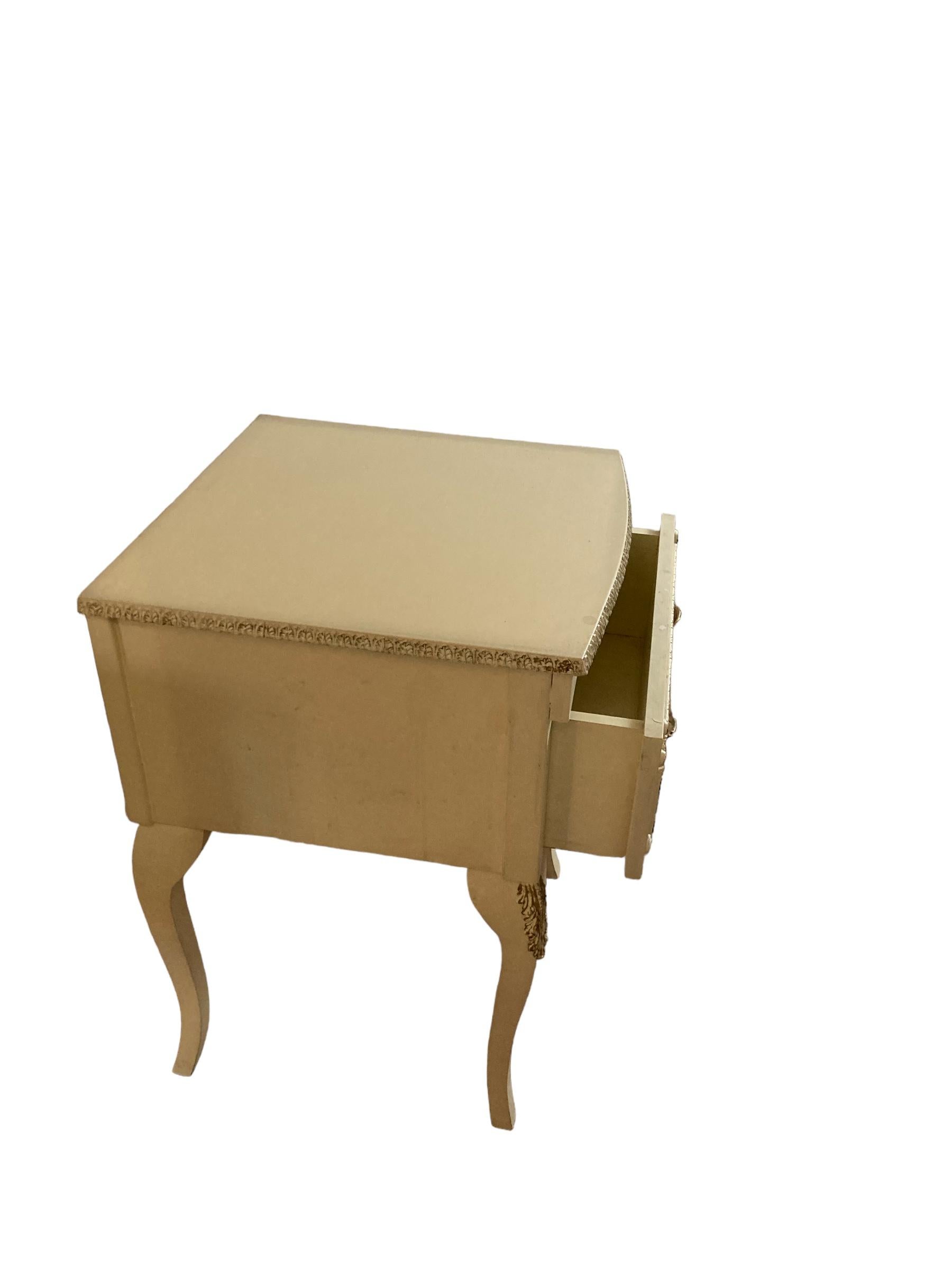 Painted Vintage Pair Bedside tables or Nightstands French Antique Style