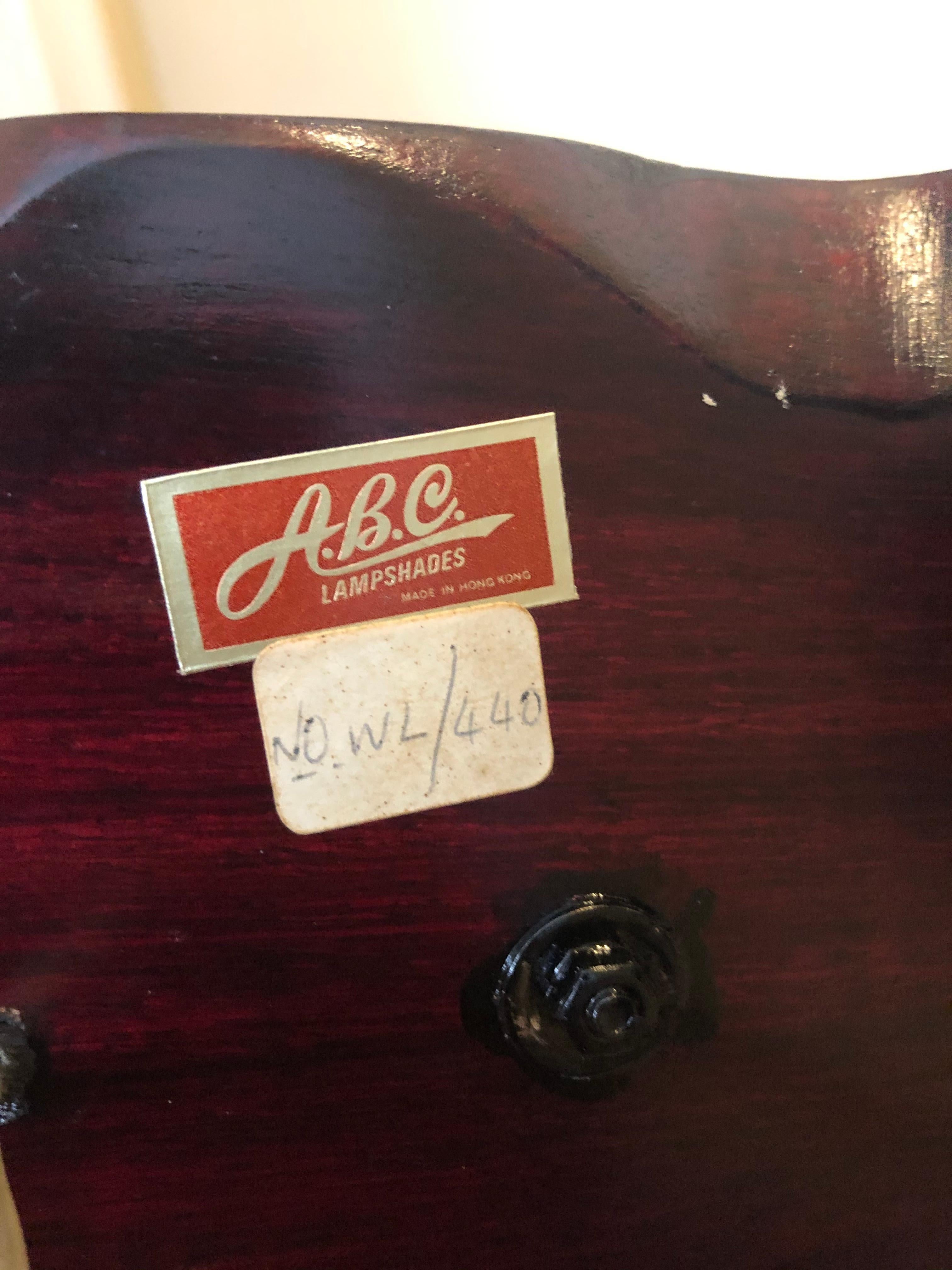 Pareja vintage de lámparas ábaco chinas Hong Kong en venta