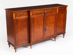Vintage Pair Flame Mahogany Sideboards by William Tillman 20th Century