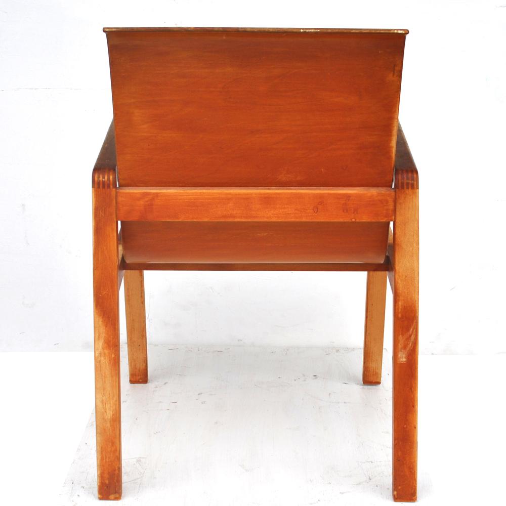Finnish Vintage Pair Hallway 403 Chairs by Alvar Aalto For Sale
