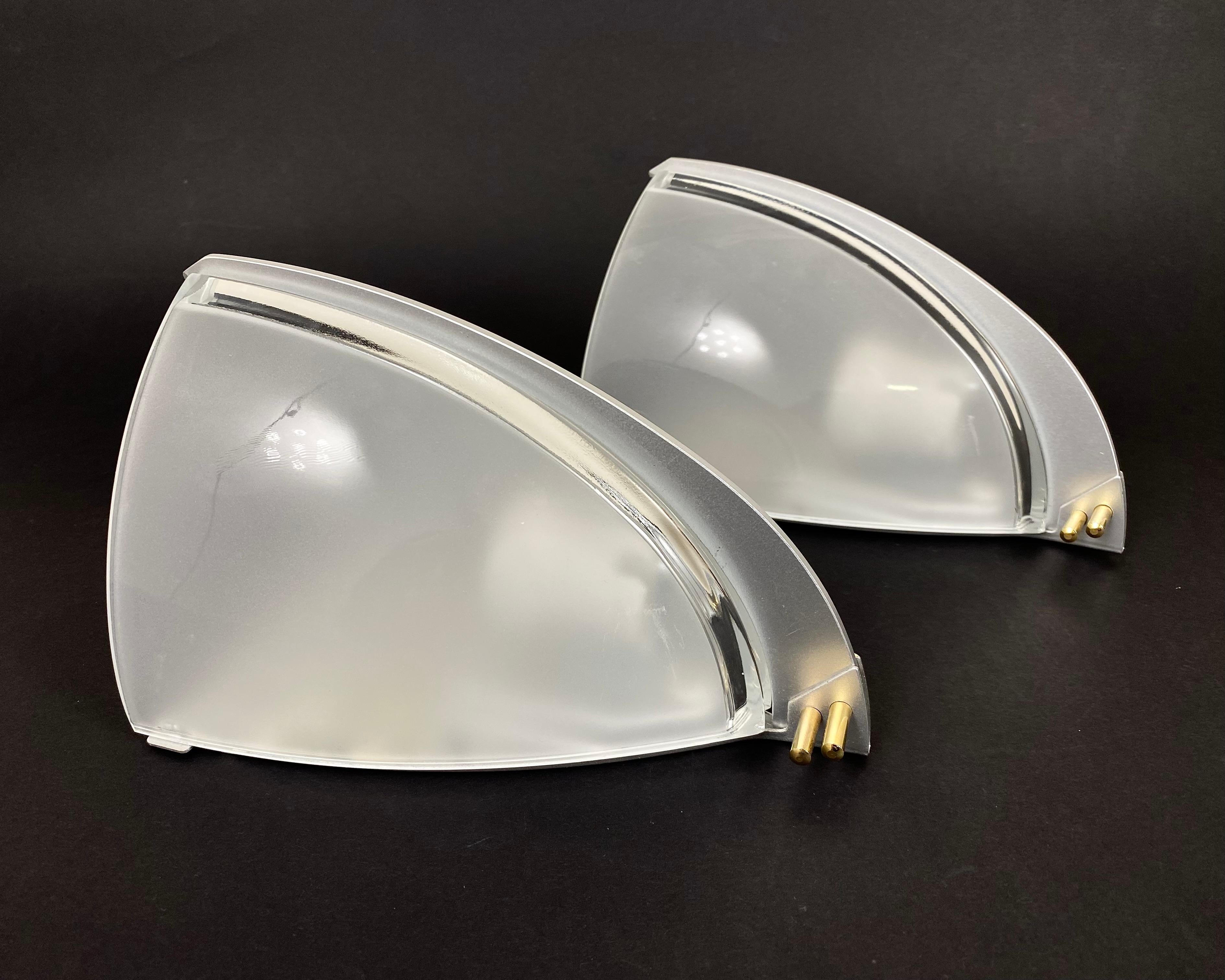 Vintage Pair Handcrafted Wall Lights Sconces VeArt Vesta Gizmondi, Italien, 90er Jahre (Italienisch) im Angebot