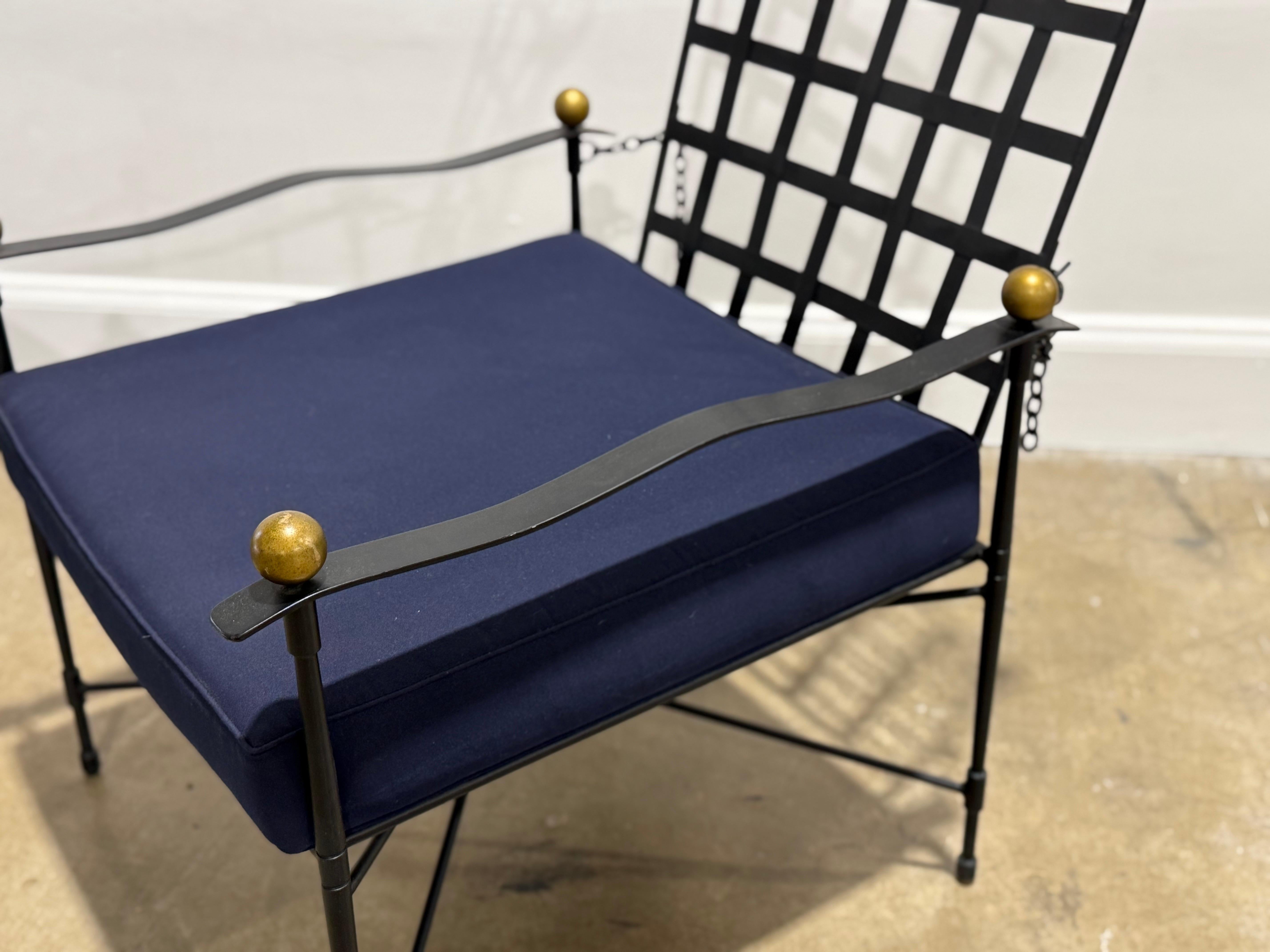 Mid-Century Modern Vintage PAIR Janus et Cie Amalfi Lounge Chairs - after Mario Papperzini For Sale
