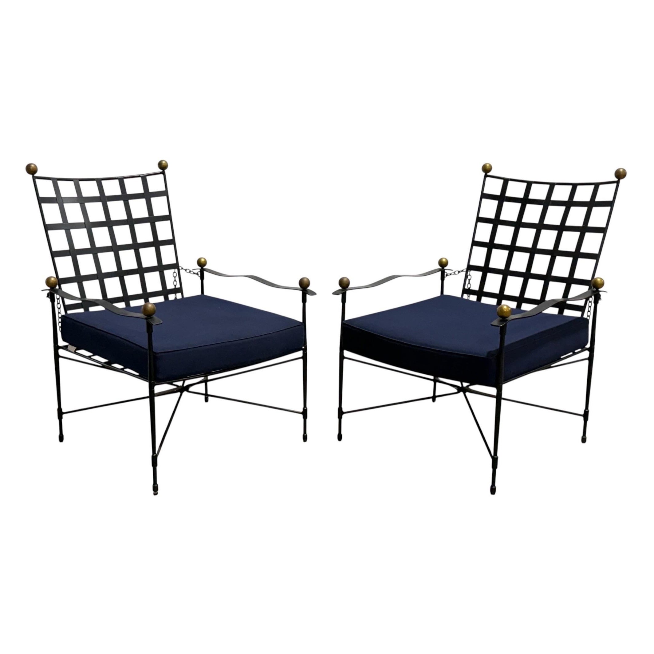 Vintage PAIR Janus et Cie Amalfi Lounge Chairs - after Mario Papperzini