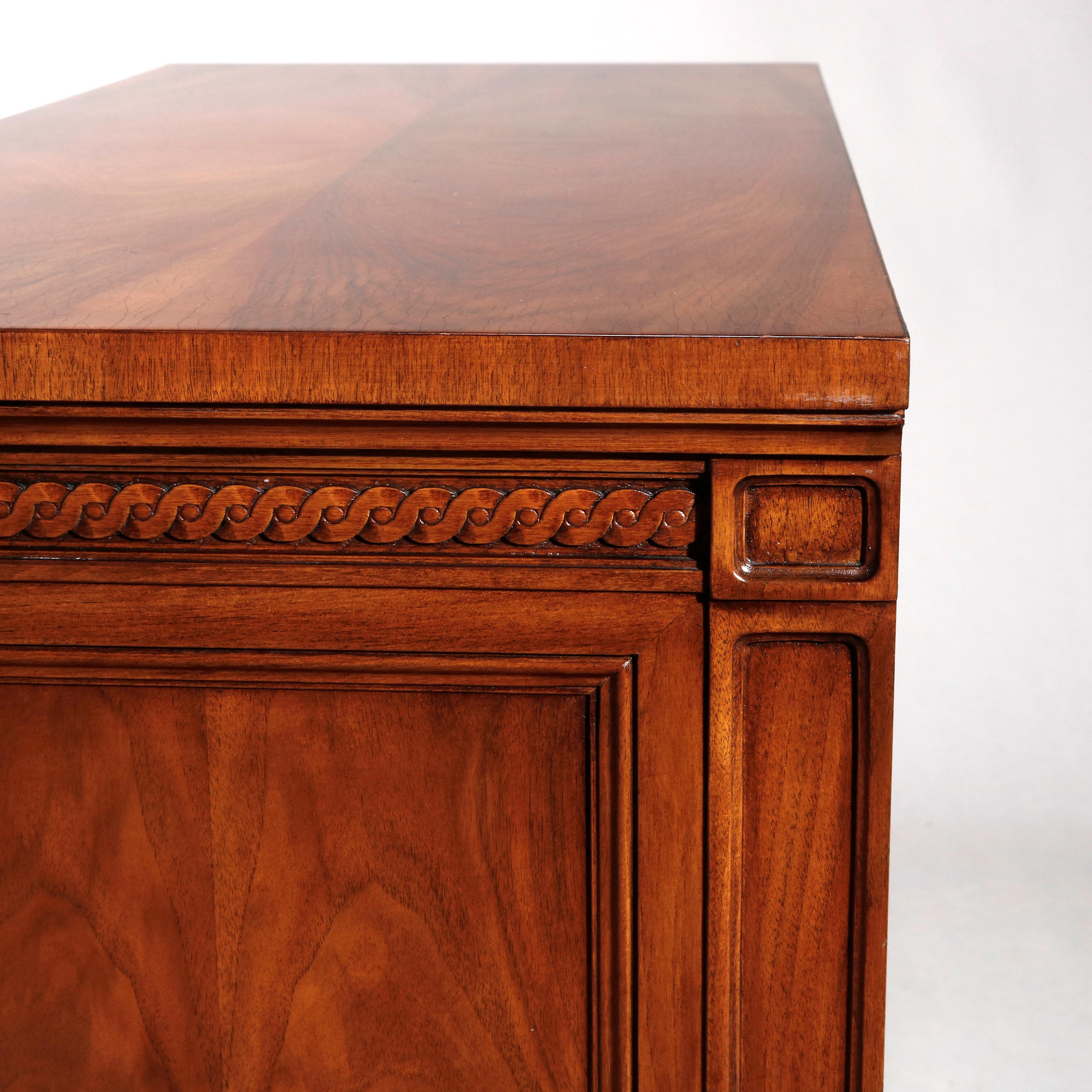 Vintage Pair of Karges Carved Mahogany Commodes, 20th Century 6