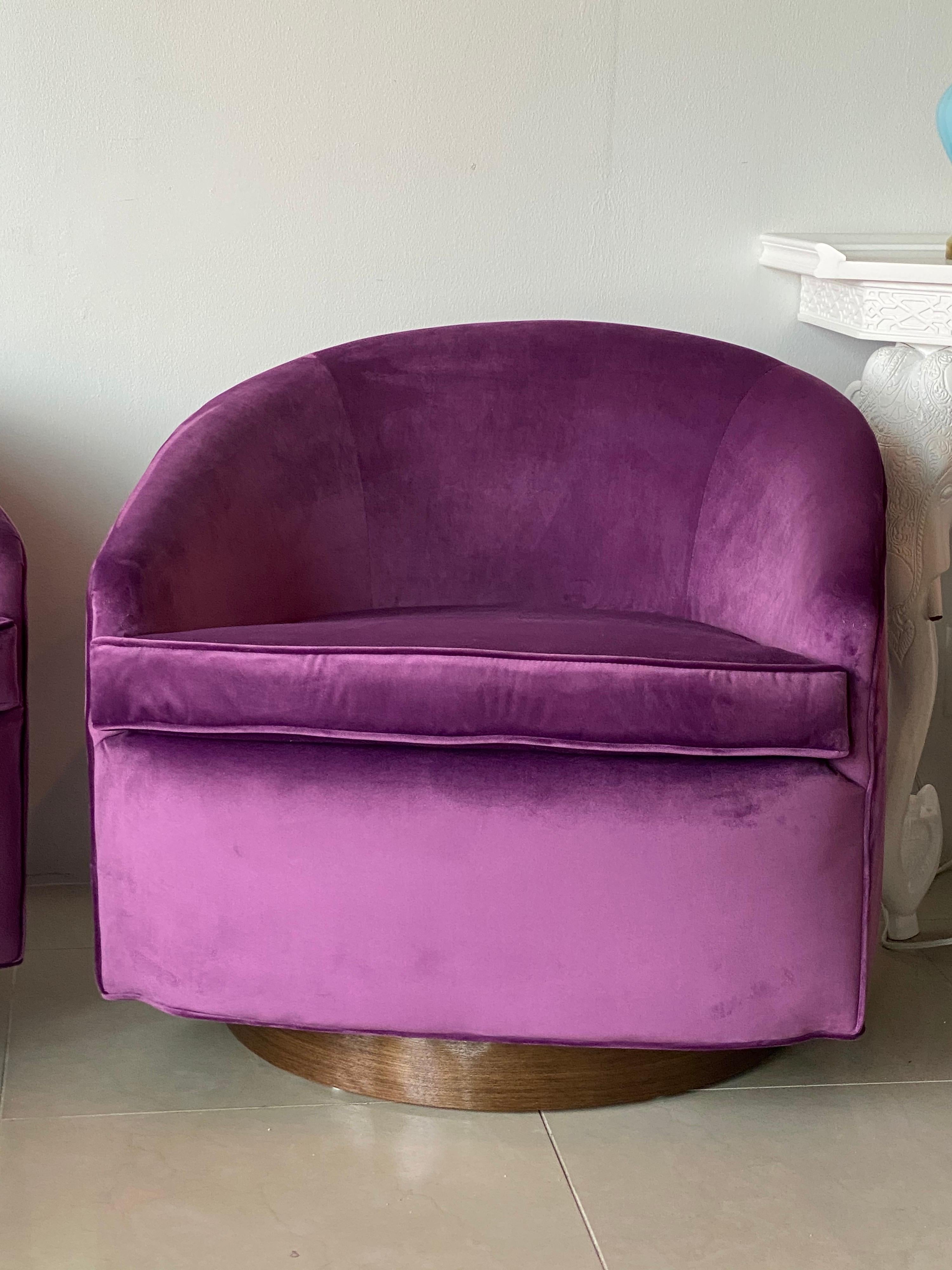 eggplant chairs