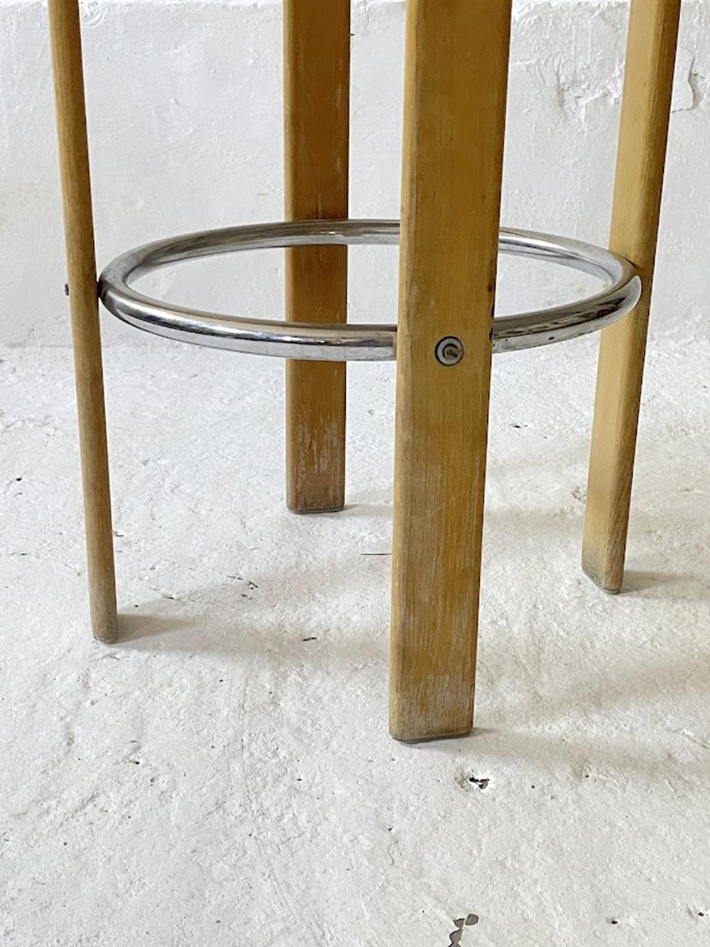 Vintage Pair of 2 Bar Stools by Bruno Rey for Kusch+Co. 1970s For Sale 7