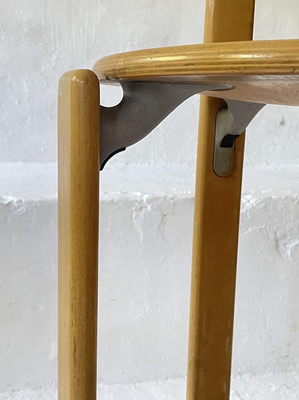 Vintage Pair of 2 Bar Stools by Bruno Rey for Kusch+Co. 1970s For Sale 8