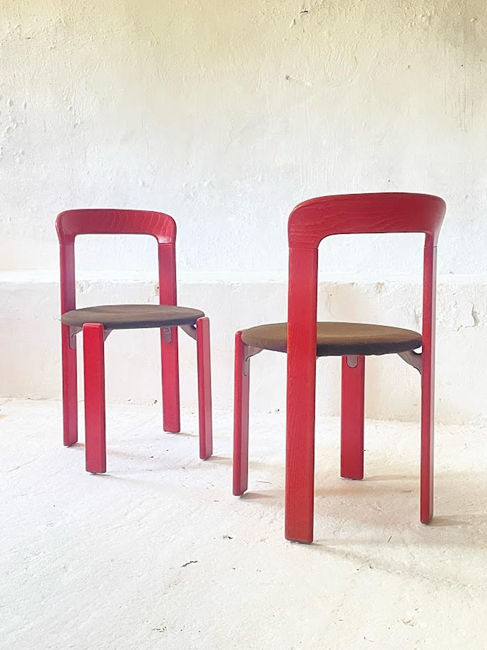 Vintage Pair of 2 Stuhl von Bruno Rey für Kusch+Co. 1970er Jahre (Postmoderne) im Angebot