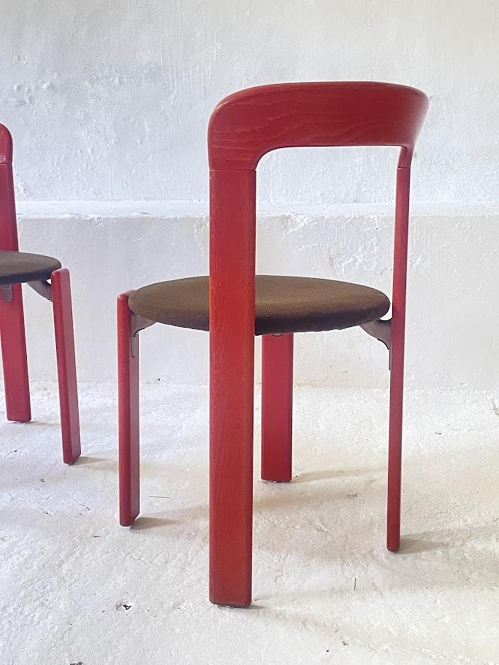 Vintage Pair of 2 Stuhl von Bruno Rey für Kusch+Co. 1970er Jahre (Ende des 20. Jahrhunderts) im Angebot