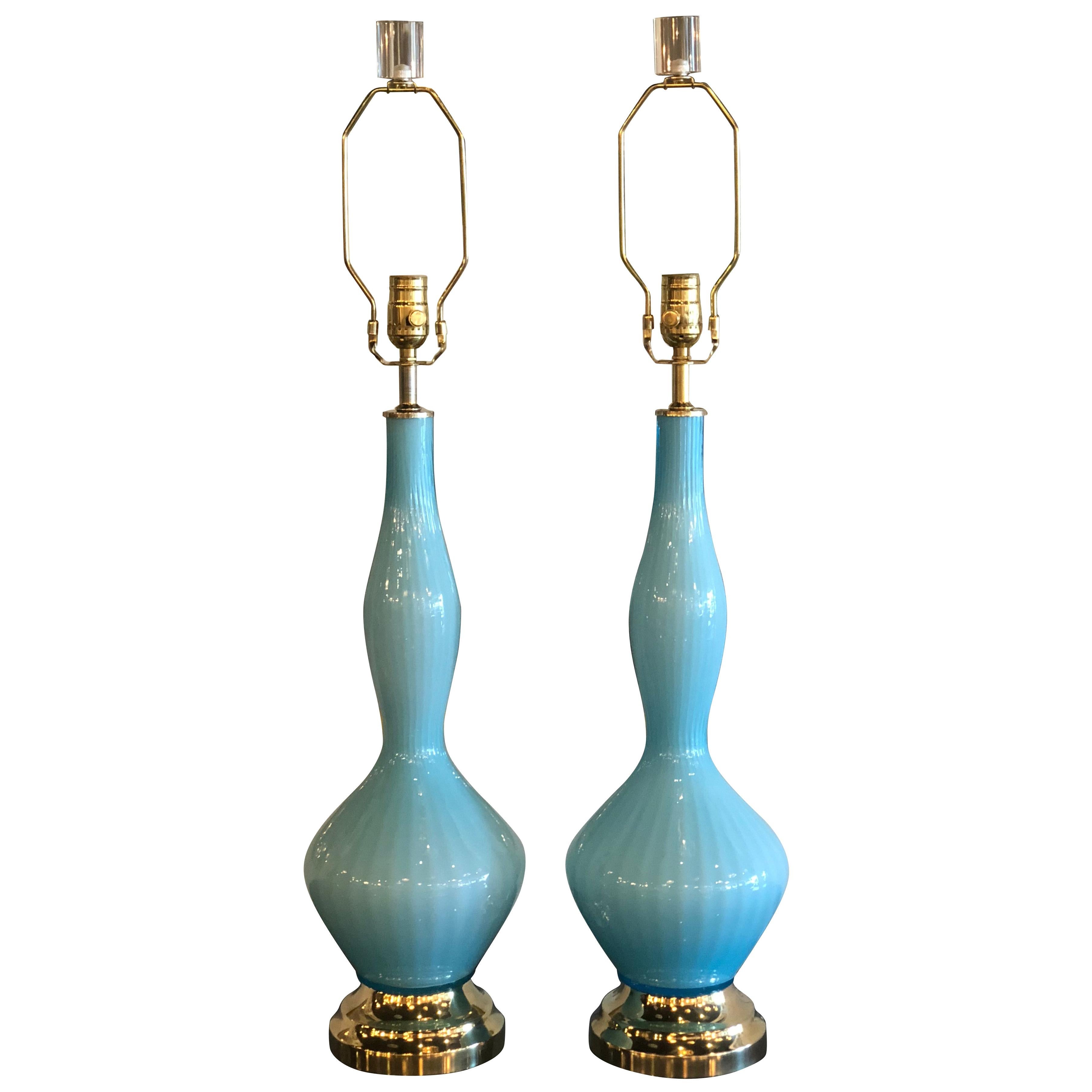 Aqua Table Lamps 67 For On 1stdibs