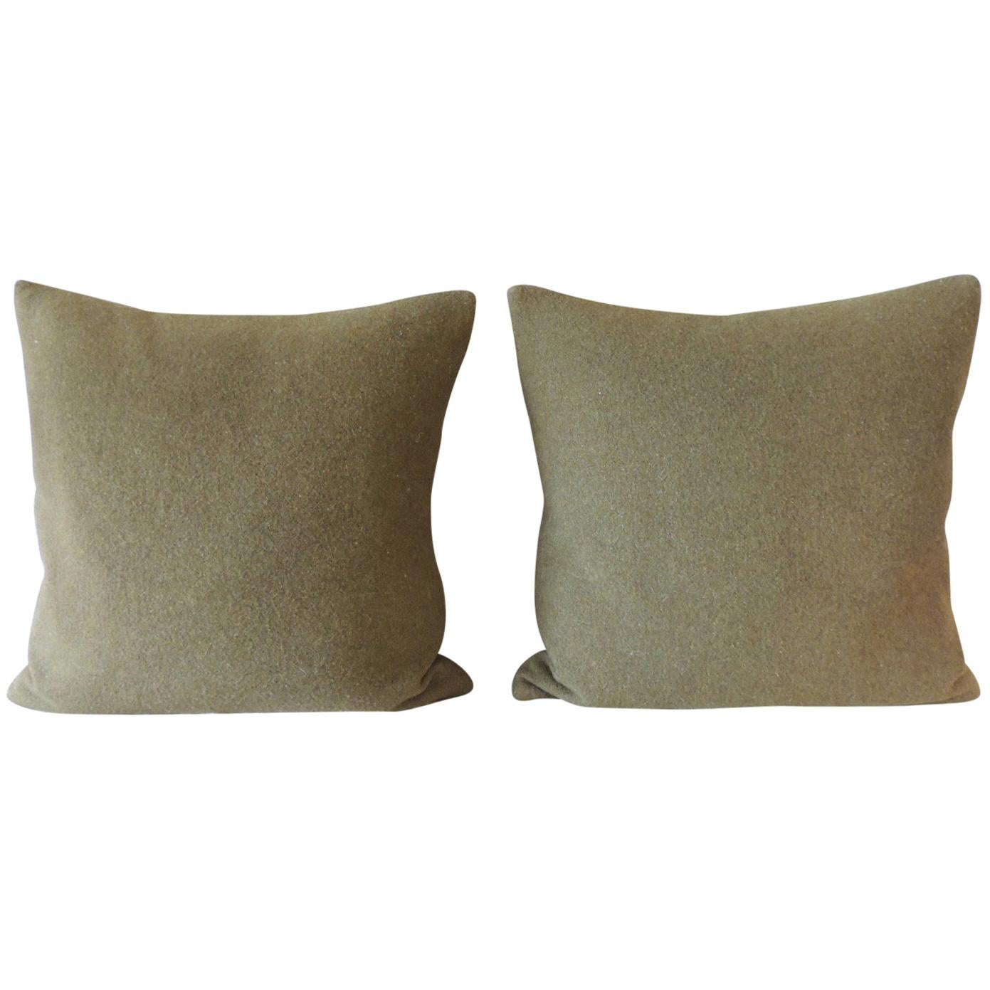 Large Vintage Army Wool Camping Blanket at 1stDibs