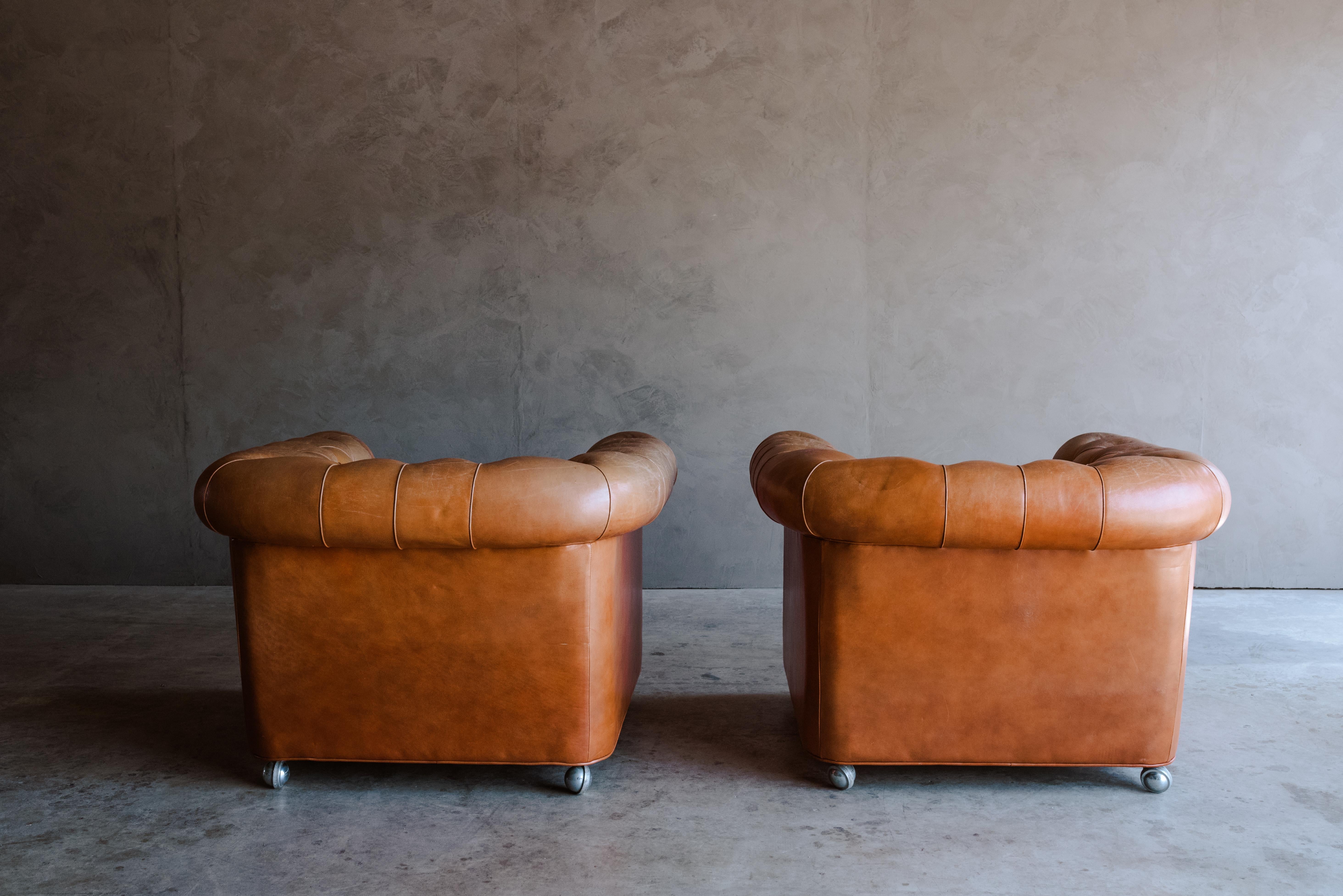 European Vintage Pair of Arne Norell Lounge Chairs from Sweden, Circa 1960