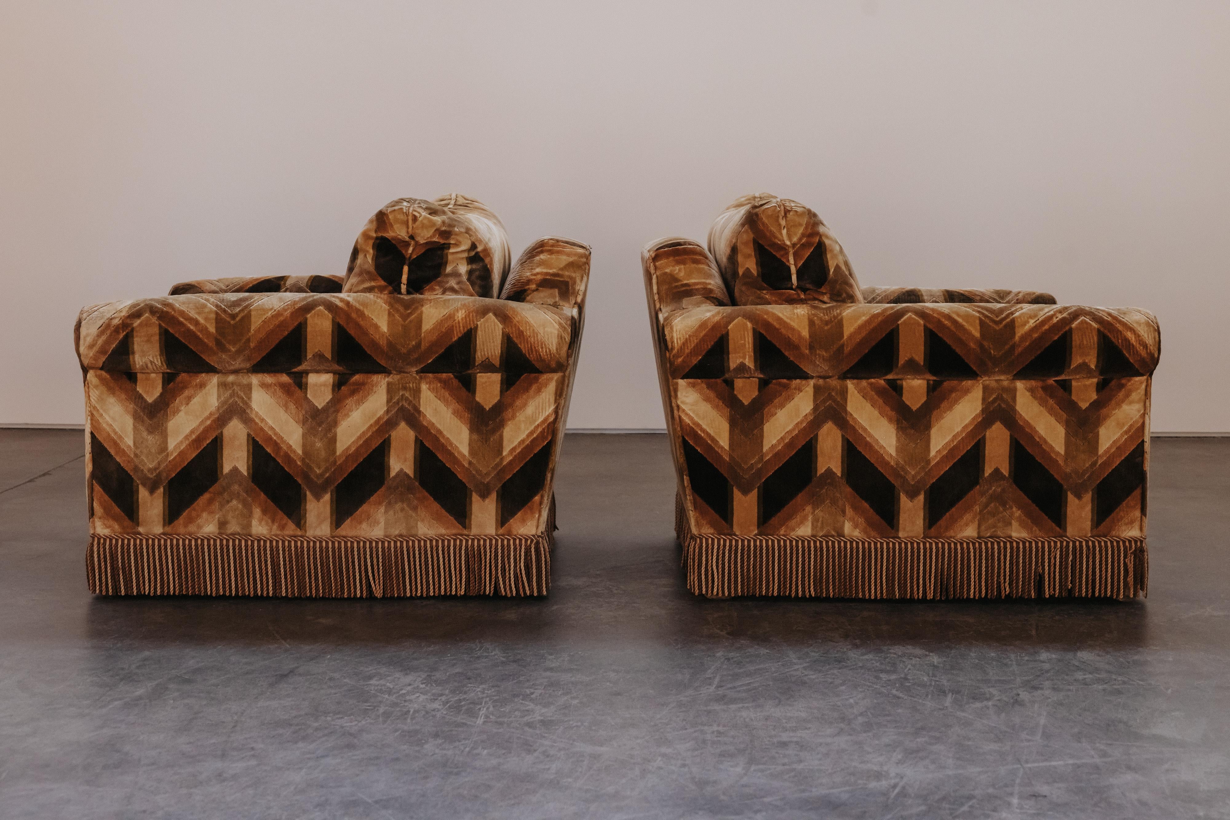 Vintage Pair of Art Deco Lounge Chairs From France, Circa 1960 en vente 2
