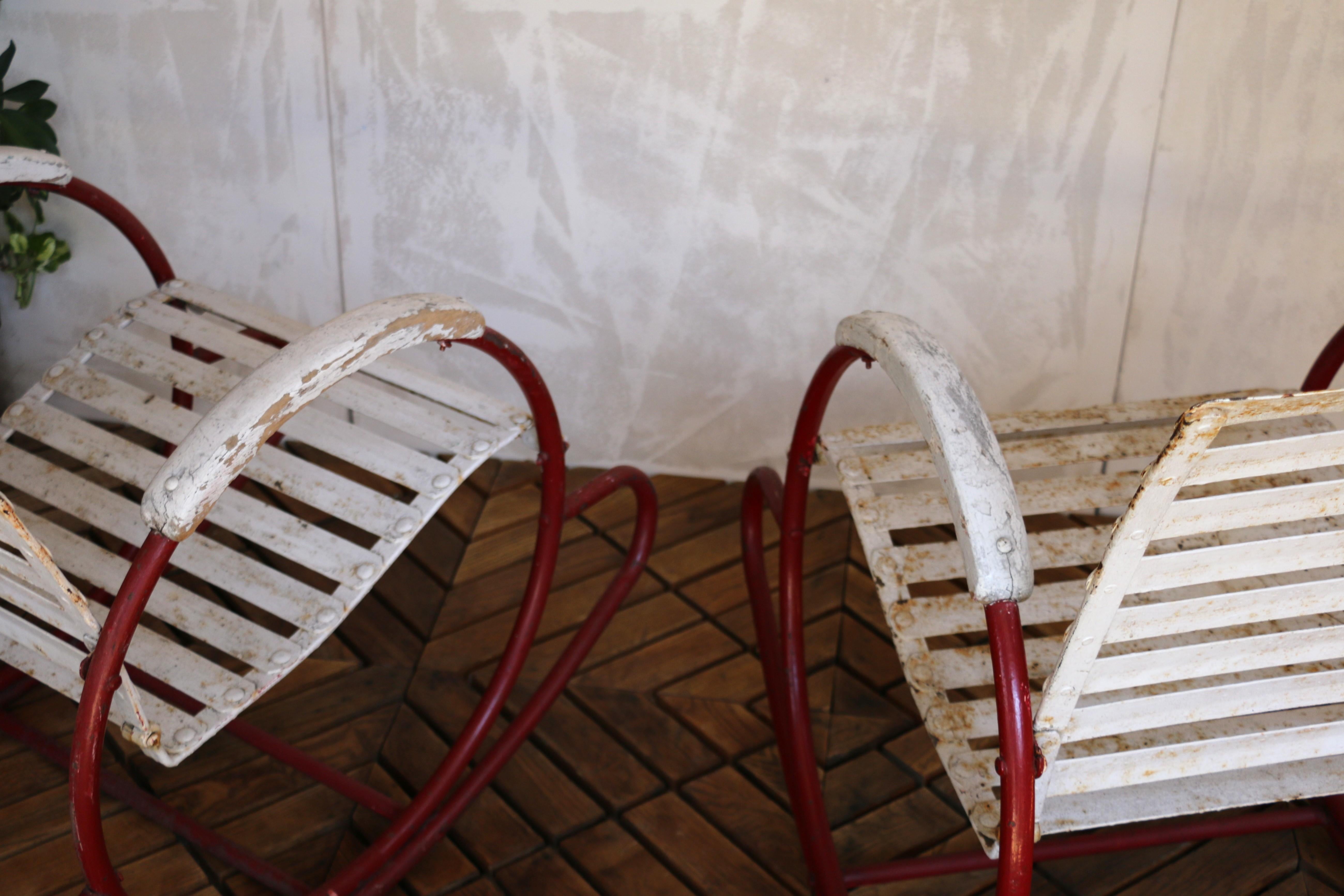 Vintage Paire de fauteuils à bascule Art of Vintage, 1930s en vente 6