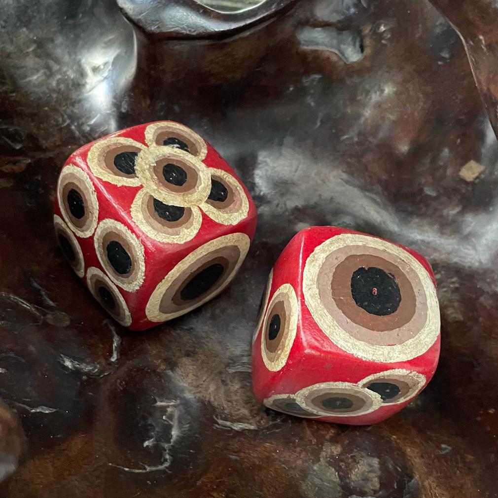 Vintage Pair of Balinese Dice 2