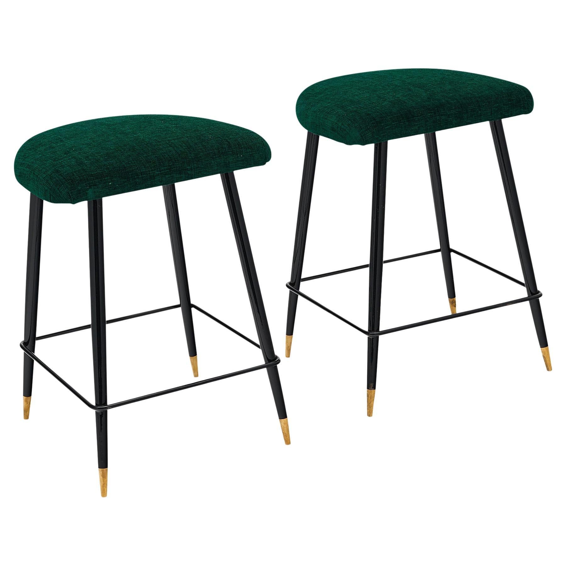 Rare Pair of Surrealist Bar Stools in the Style of Meret Oppenheim at