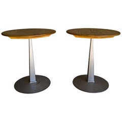 Vintage Pair of Bistro Tables from Sweden, circa 1960