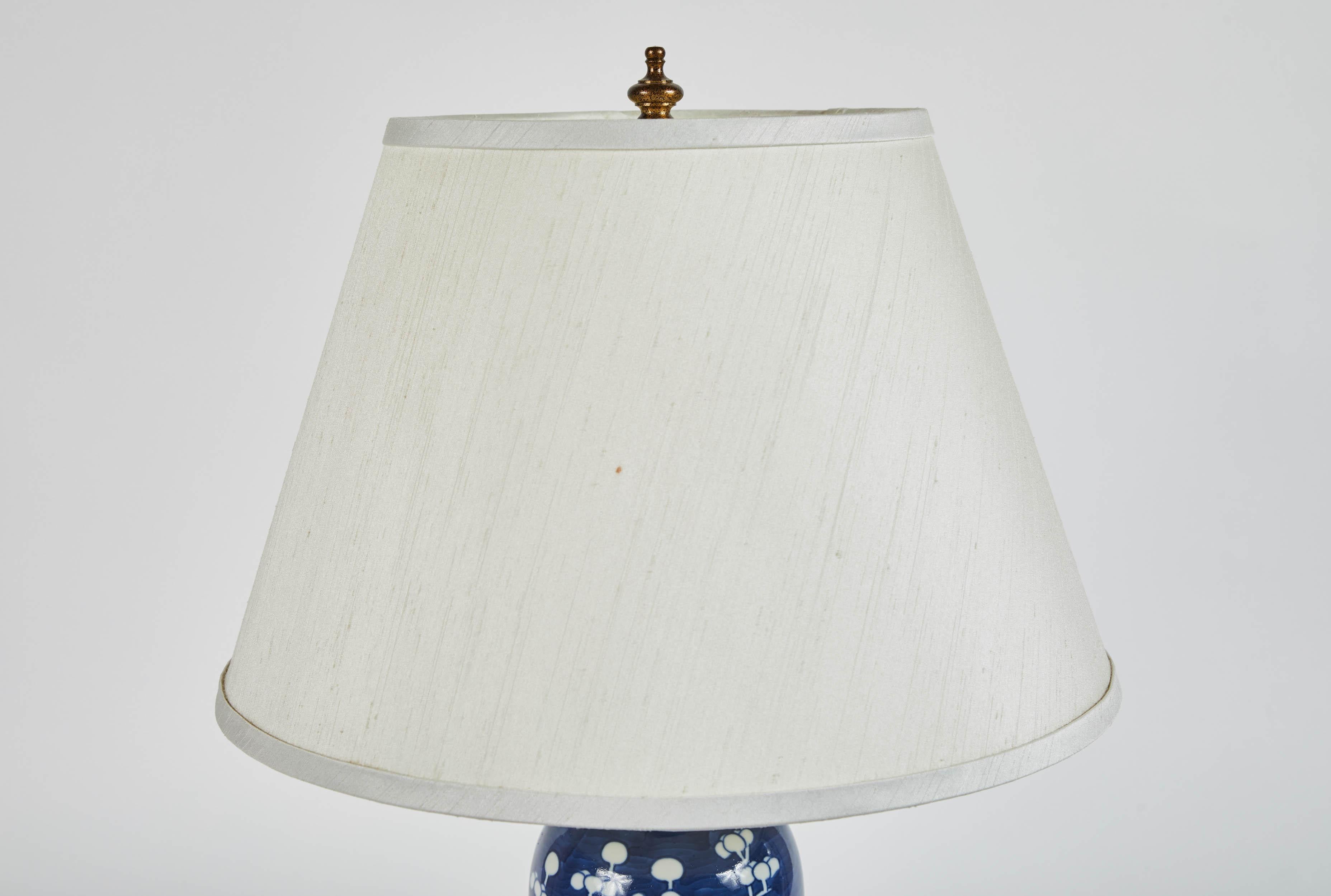 blue and white lamps for sale