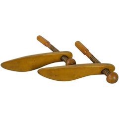 Antique Pair of Box Wood Shoe Lasts