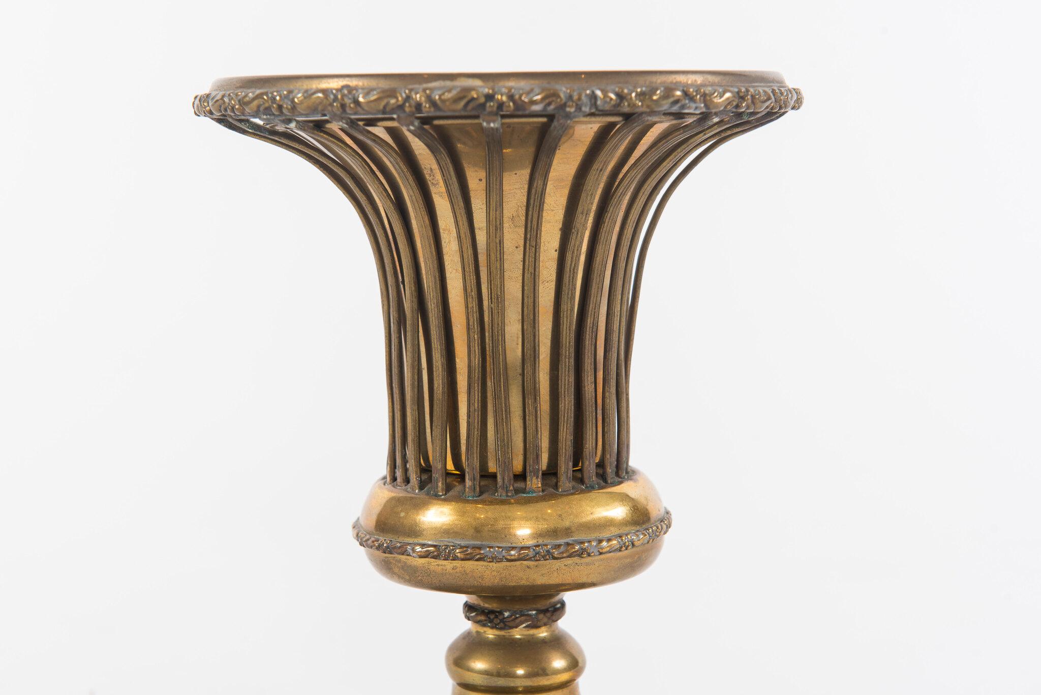 antique brass urns