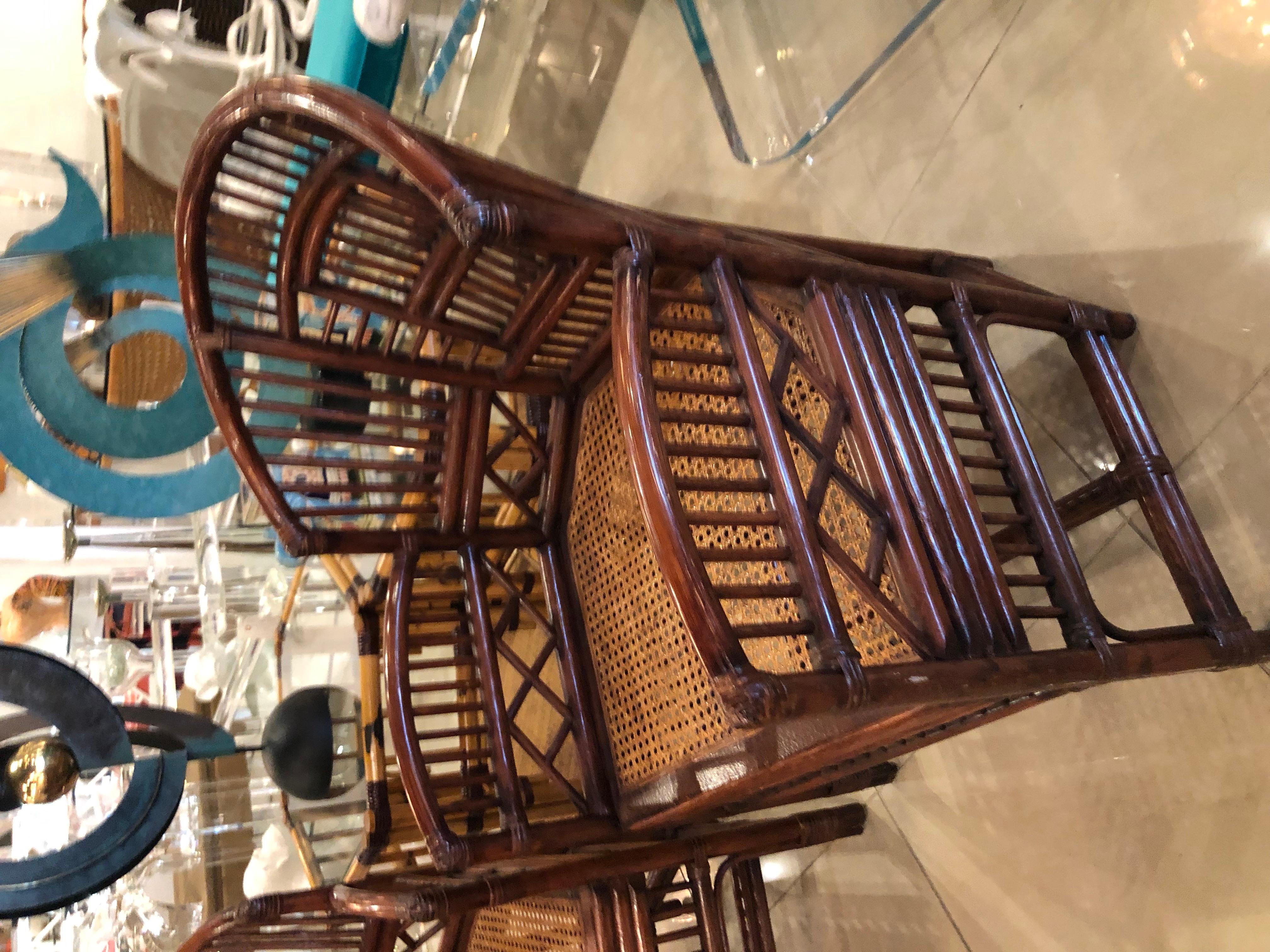 chippendale rattan chairs