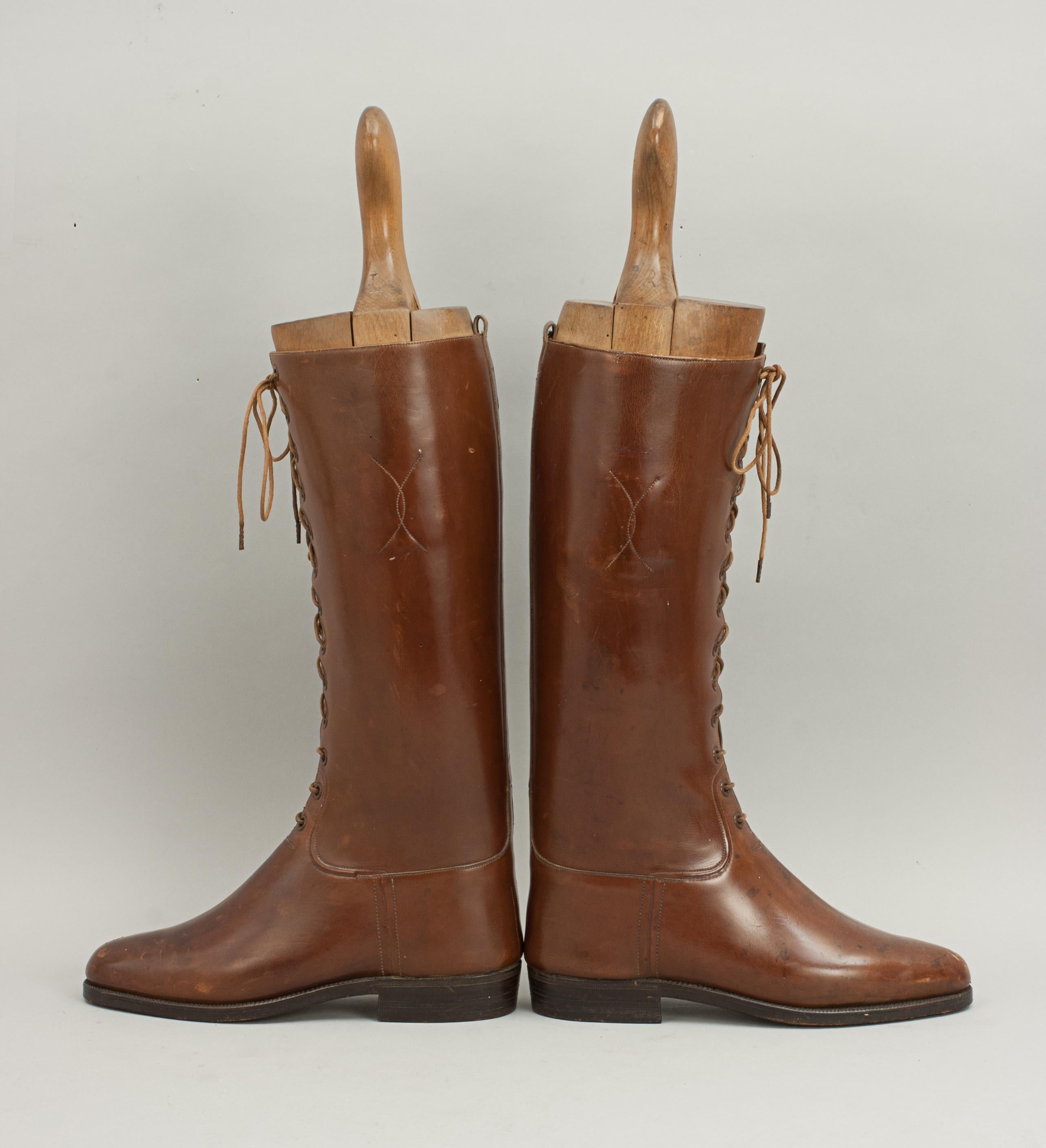 tan leather riding boots womens