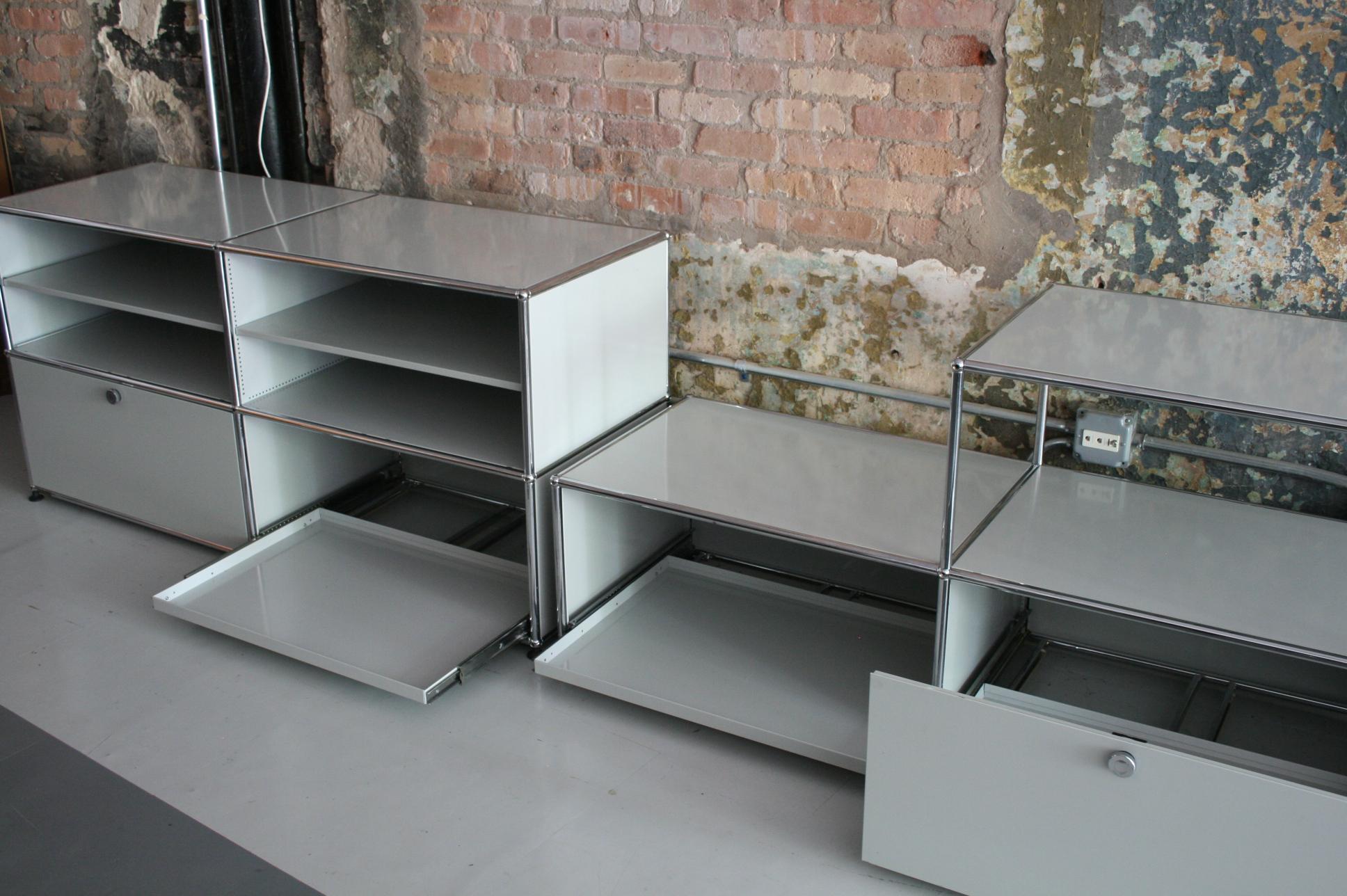 Vintage Pair of Cabinets / Credenzas by Fritz Haller for USM Haller, Switzerland 3