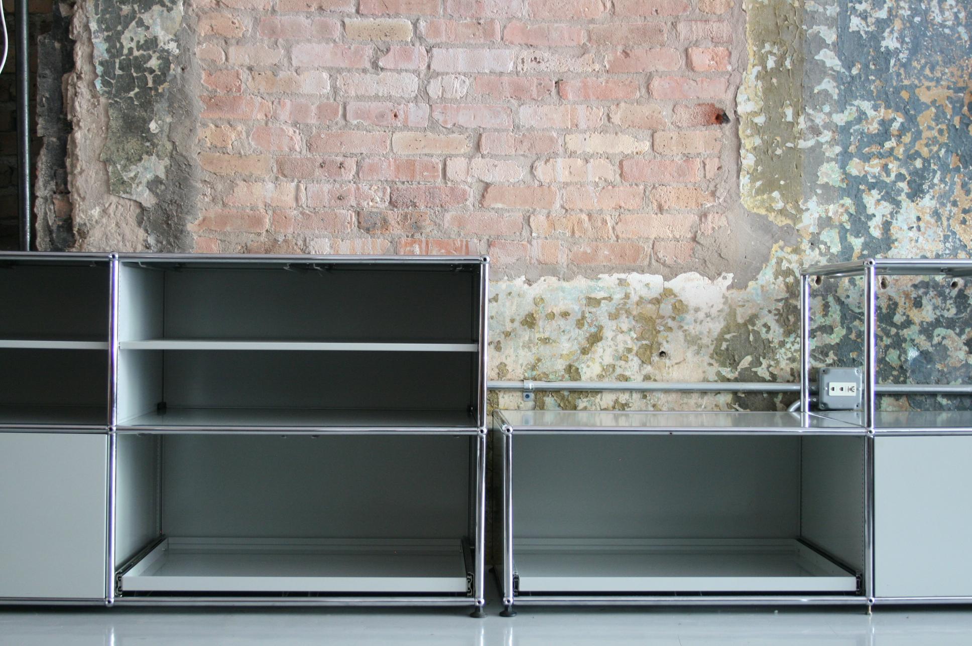 Modern Vintage Pair of Cabinets / Credenzas by Fritz Haller for USM Haller, Switzerland