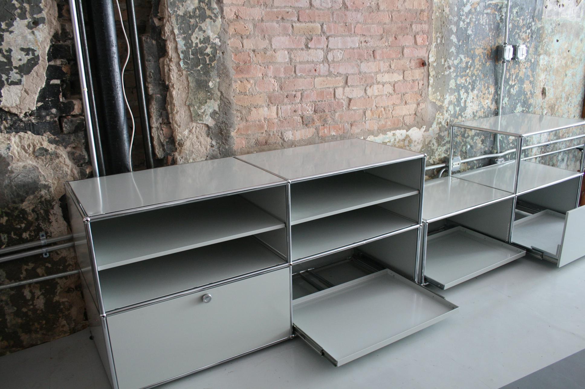Swiss Vintage Pair of Cabinets / Credenzas by Fritz Haller for USM Haller, Switzerland