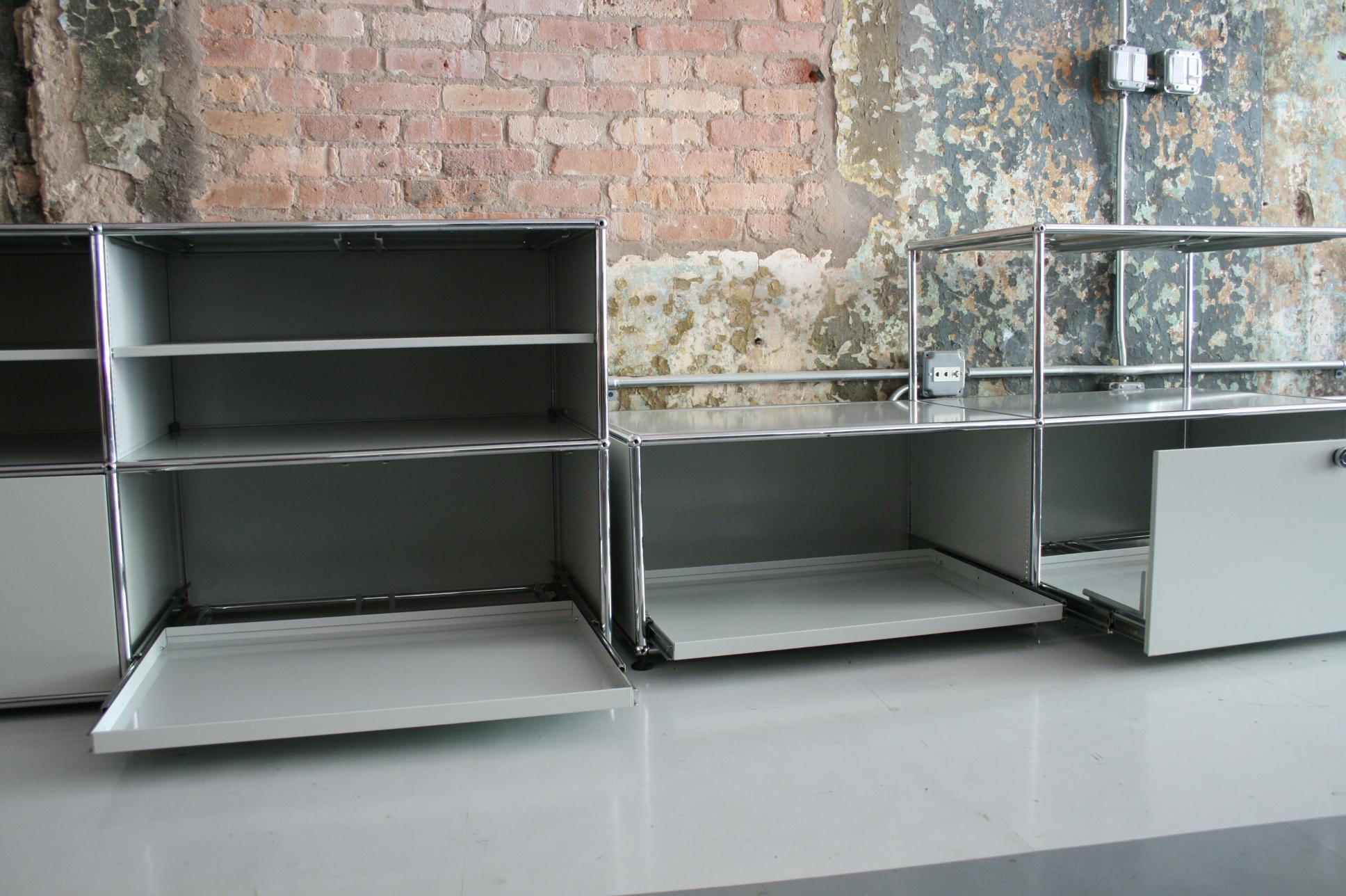 20th Century Vintage Pair of Cabinets / Credenzas by Fritz Haller for USM Haller, Switzerland