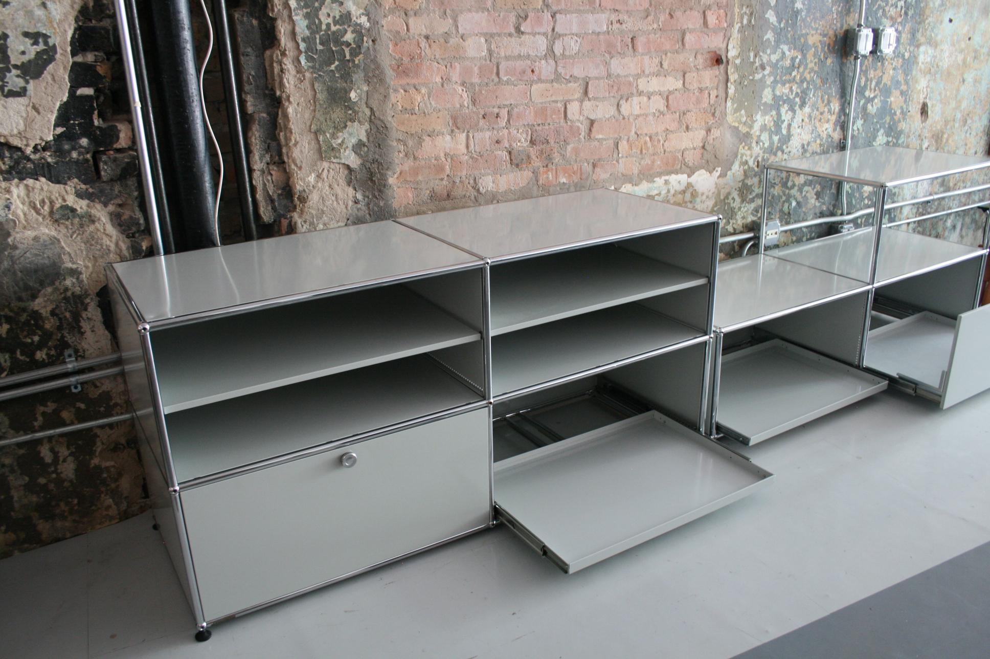 Vintage Pair of Cabinets / Credenzas by Fritz Haller for USM Haller, Switzerland 1
