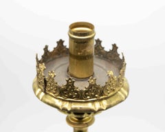Pareja de candelabros vintage, estilo barroco italiano, siglo XIX