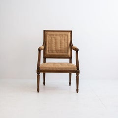 Paire de Fauteuils Louis XVI Vintage en Bois Sculpté, France