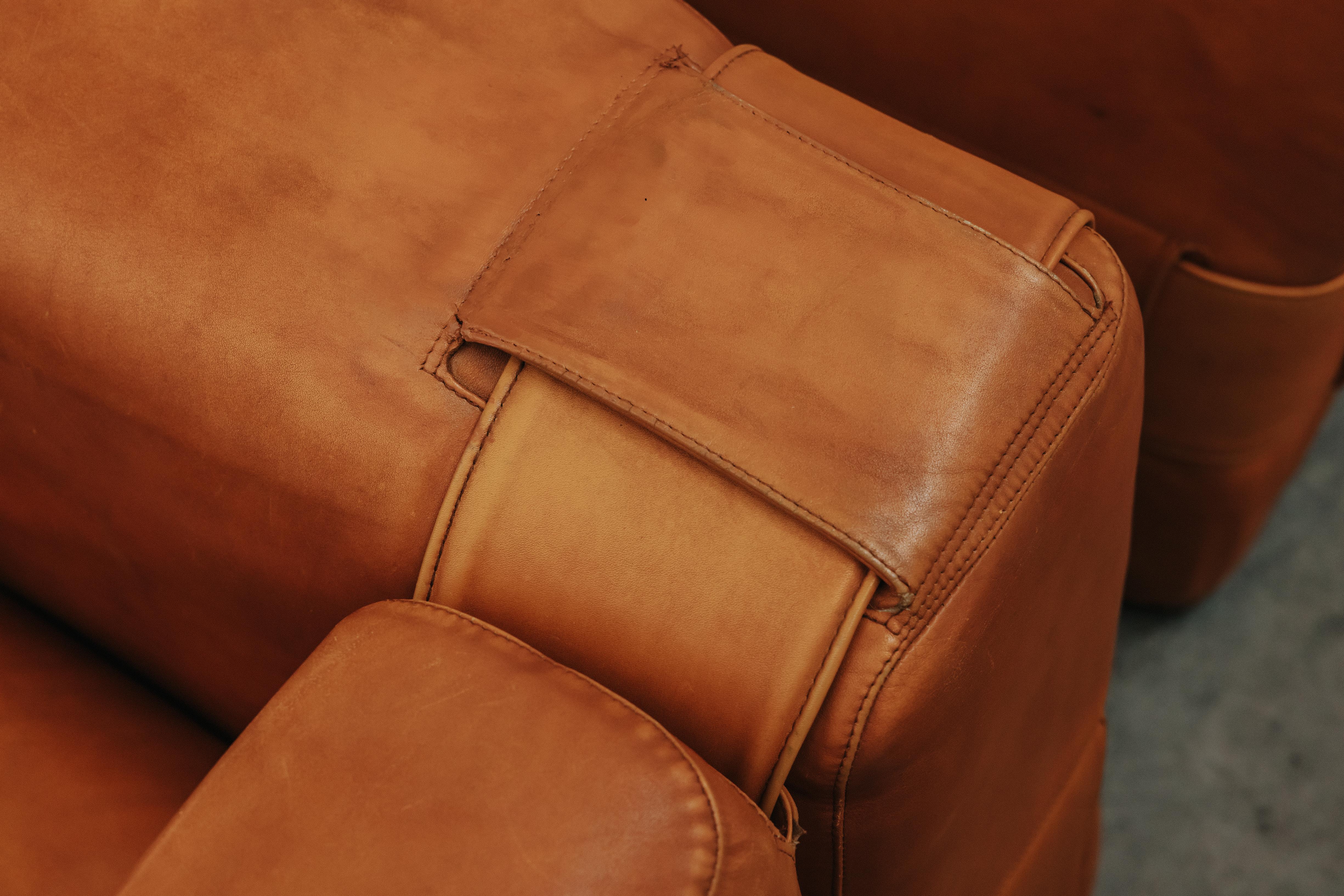 Leather Vintage Pair Of Cassina Lounge Chairs By Mario Bellini From Italy, Circa 1960 For Sale