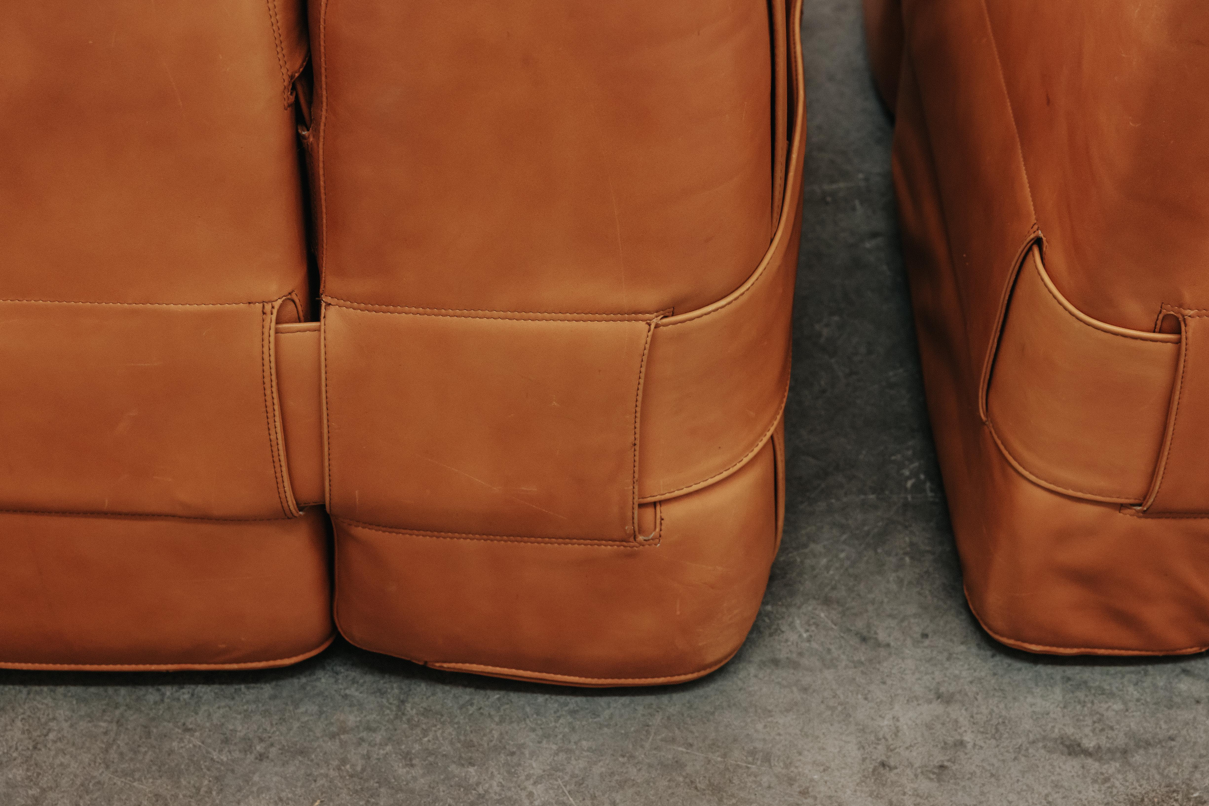 Vintage Pair Of Cassina Lounge Chairs By Mario Bellini From Italy, Circa 1960 For Sale 3