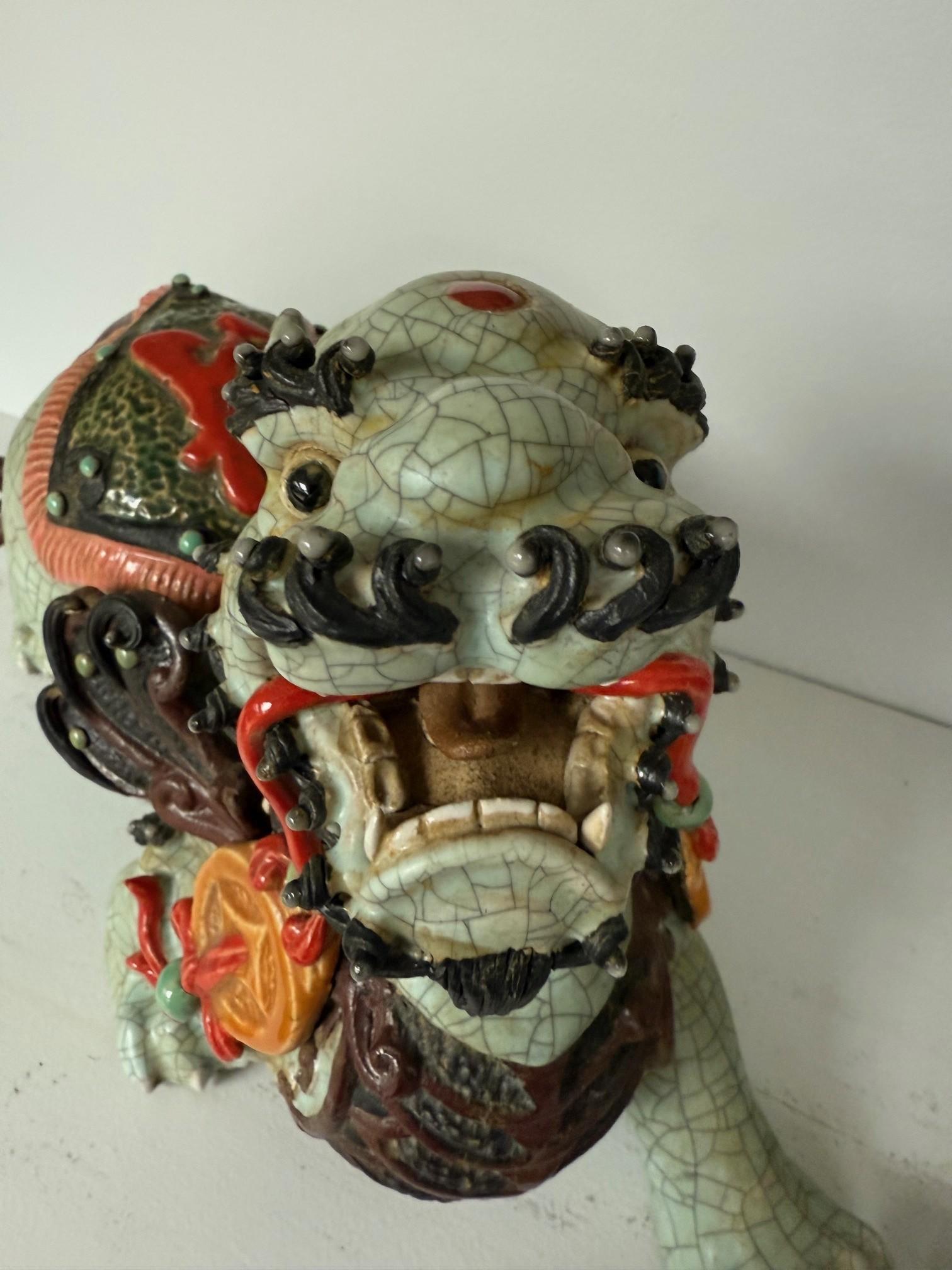 Vintage By Chinesische Wächterlöwen, Foo Dogs oder Shishi (20. Jahrhundert) im Angebot