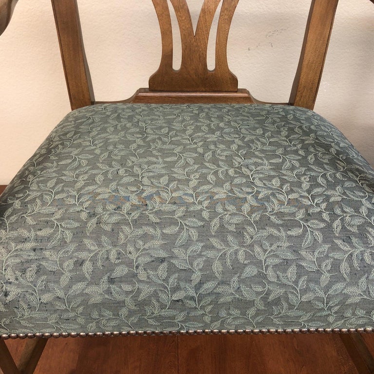 Vintage Pair Of Chippendale Armchairs By Baker Furniture For At Vintage Pair Of Chippendale Armchairs By Baker Furniture In Good Condition For San Francisco