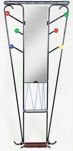 Vintage Pair of Colored Coat Hangers, Italy, 1960s