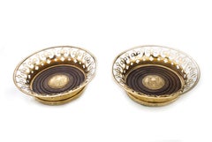Vintage Pair of Commemorative Wine Coasters