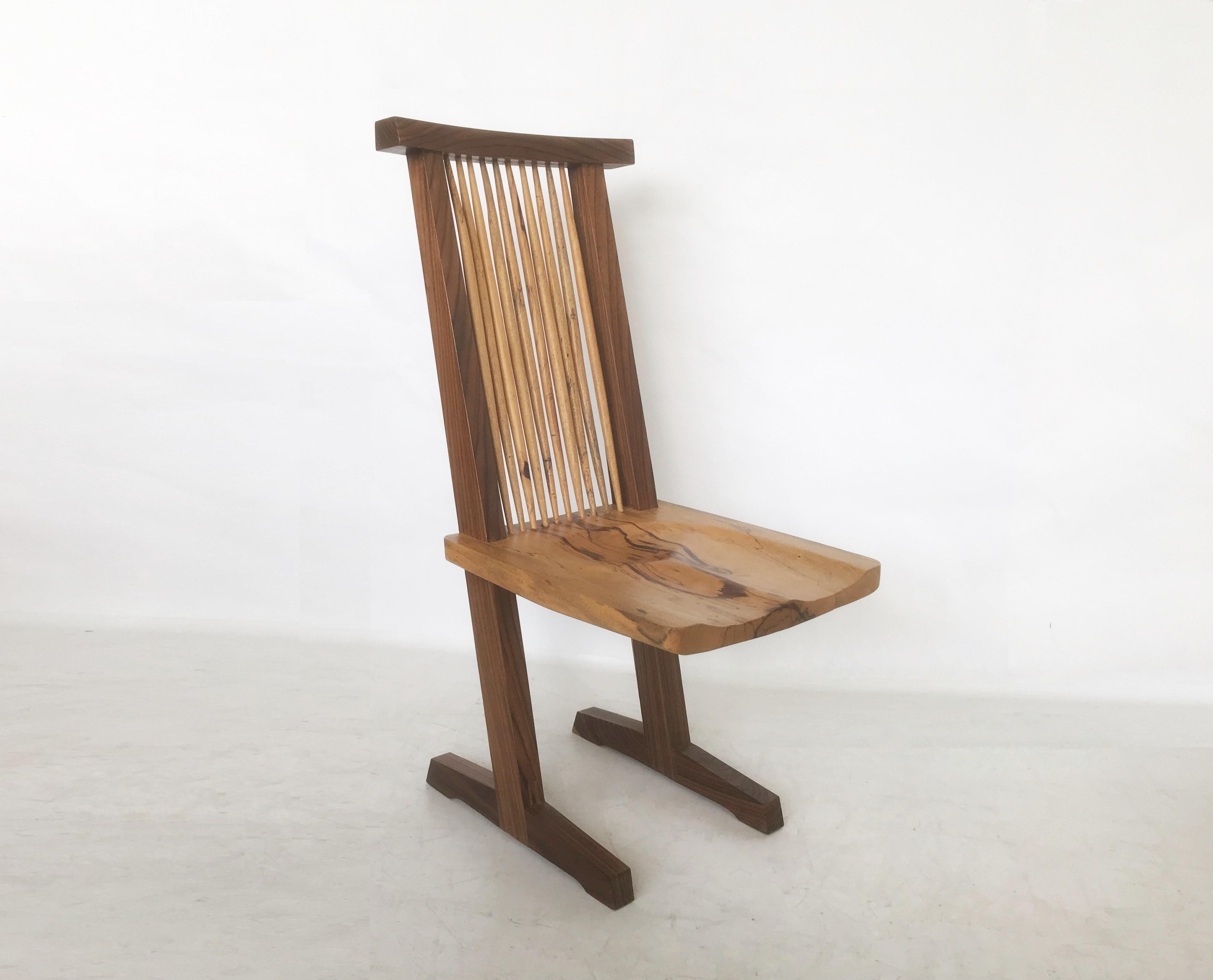 Vintage-Paar konischer Stühle:: nach George Nakashima im Angebot 4