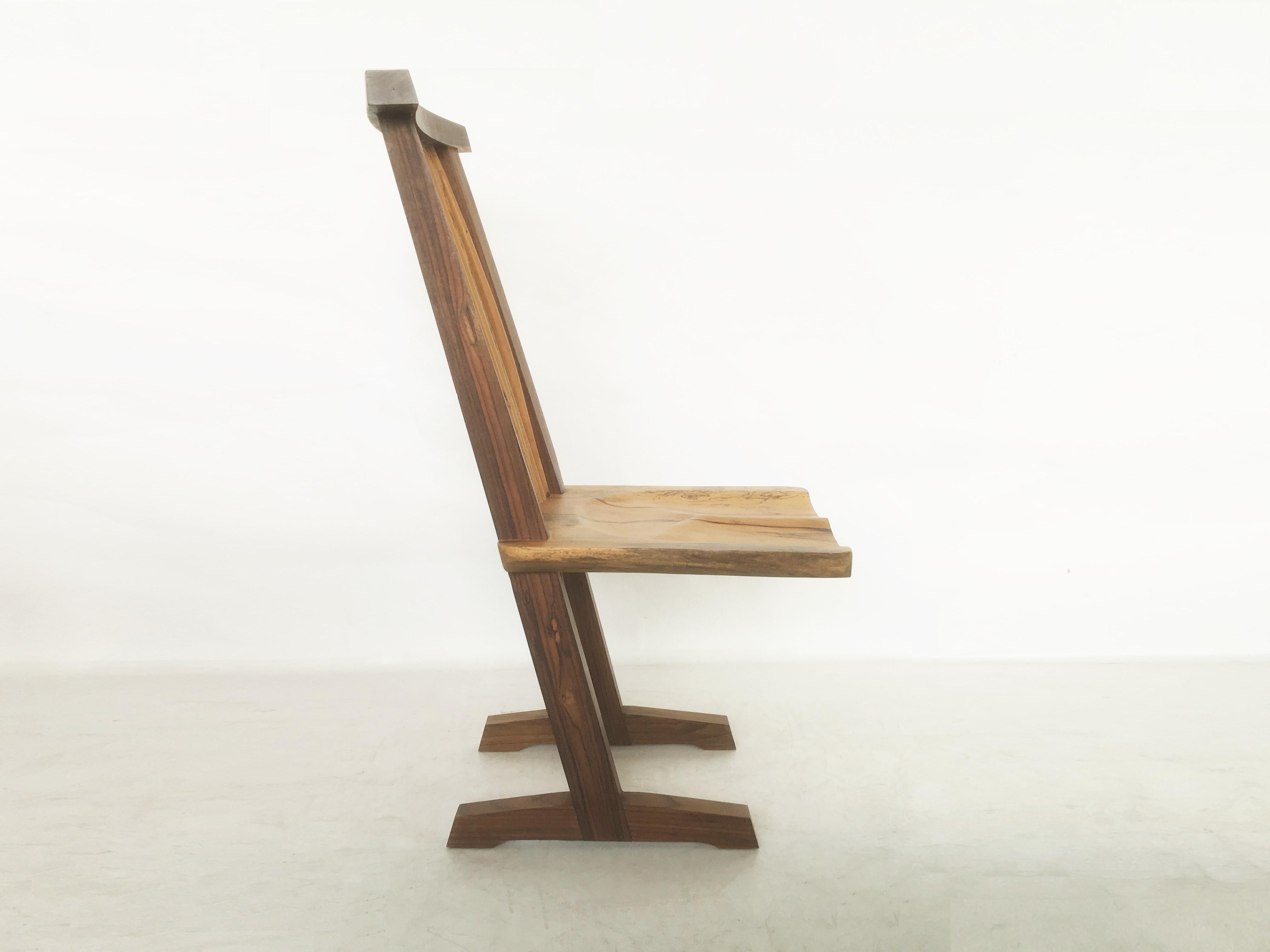Vintage-Paar konischer Stühle:: nach George Nakashima im Angebot 5