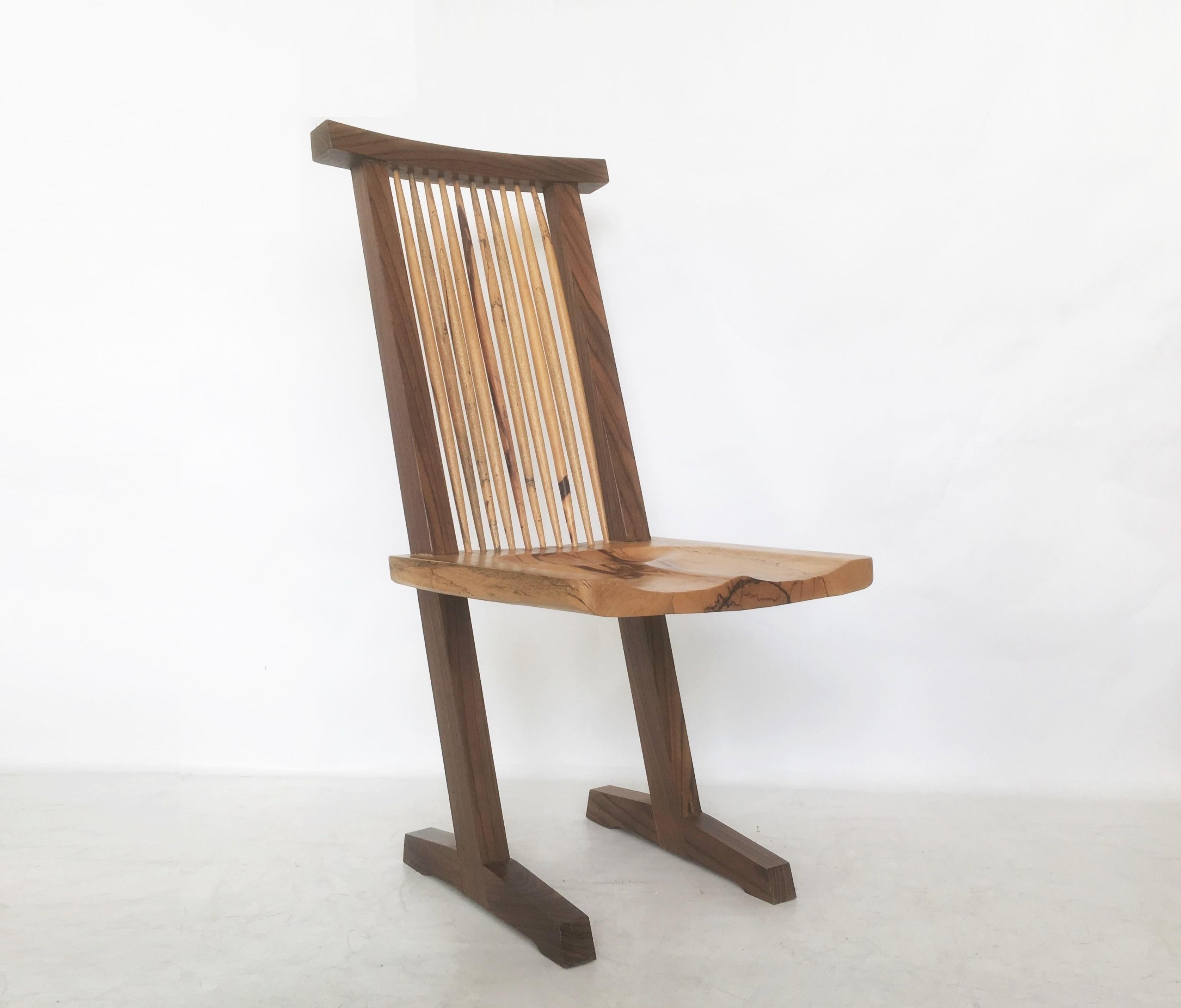 Vintage-Paar konischer Stühle:: nach George Nakashima im Angebot 3